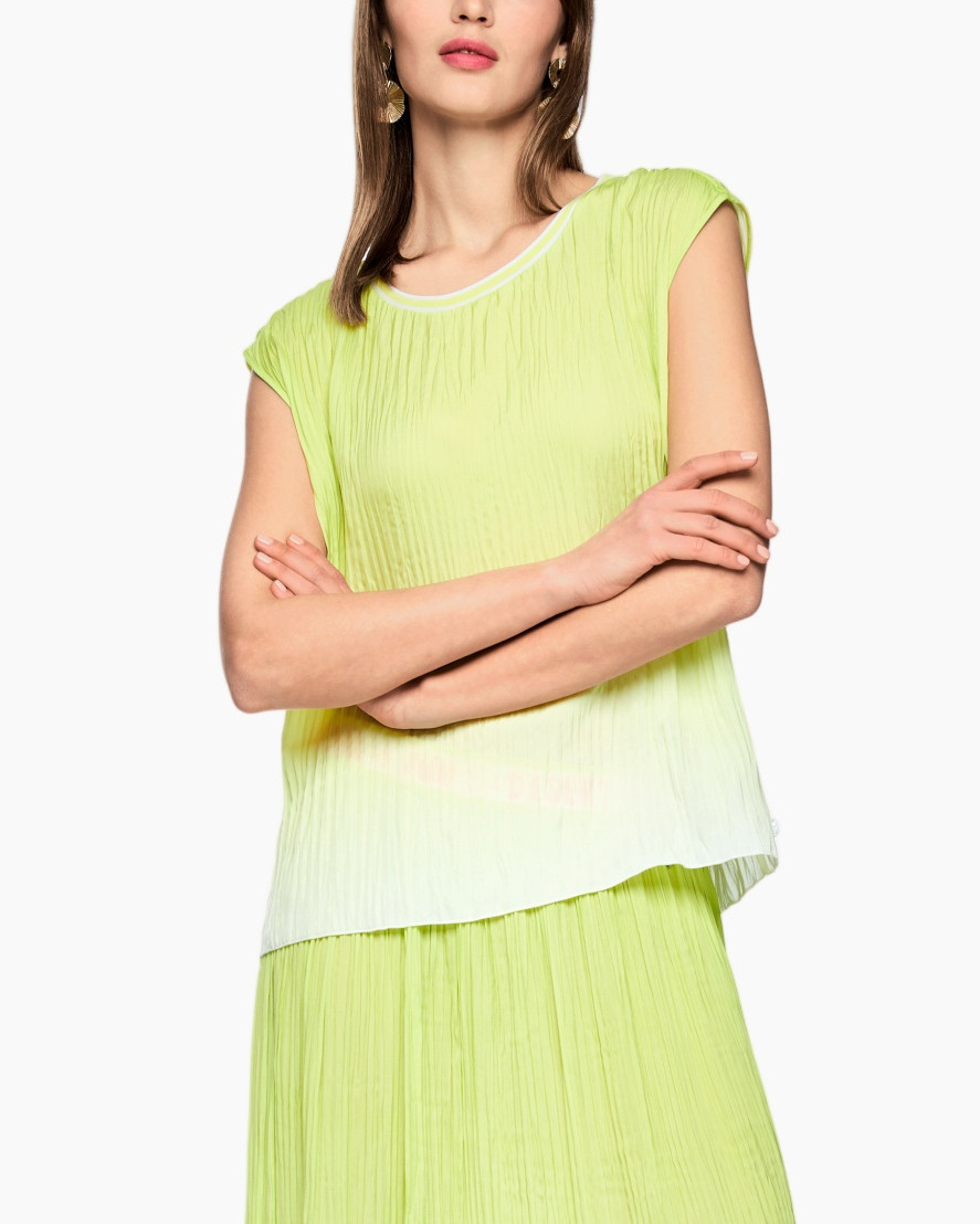 top, blouse, layered, lime, doors