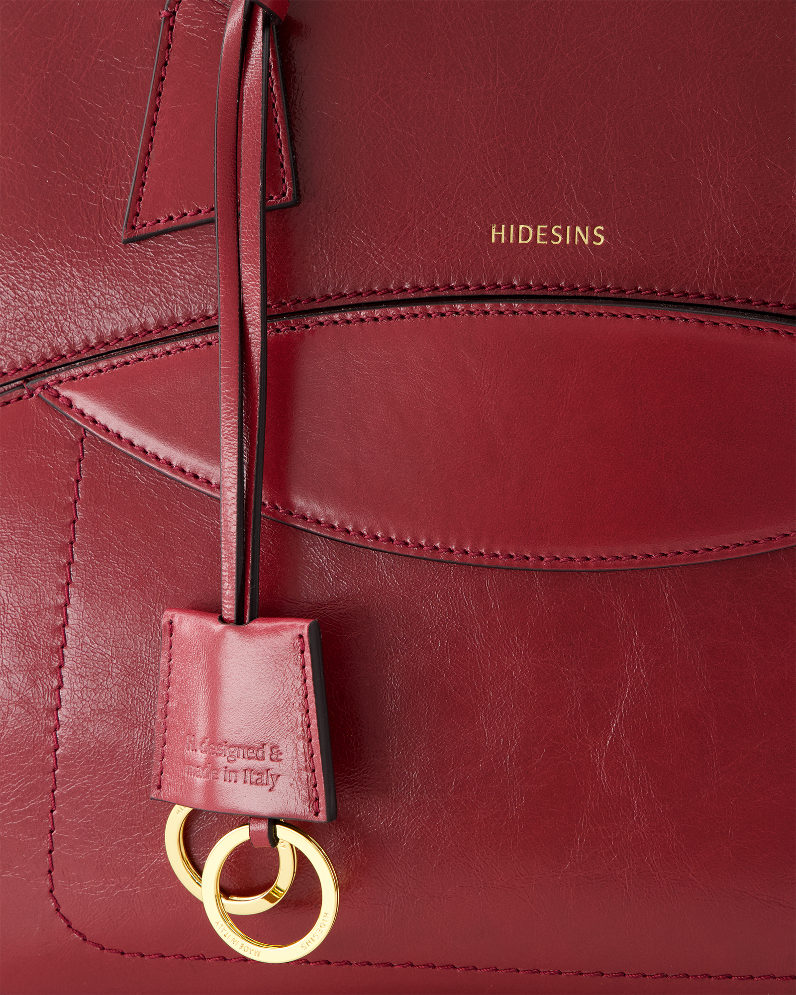 leer, rood, tas, rits, gouden ring
