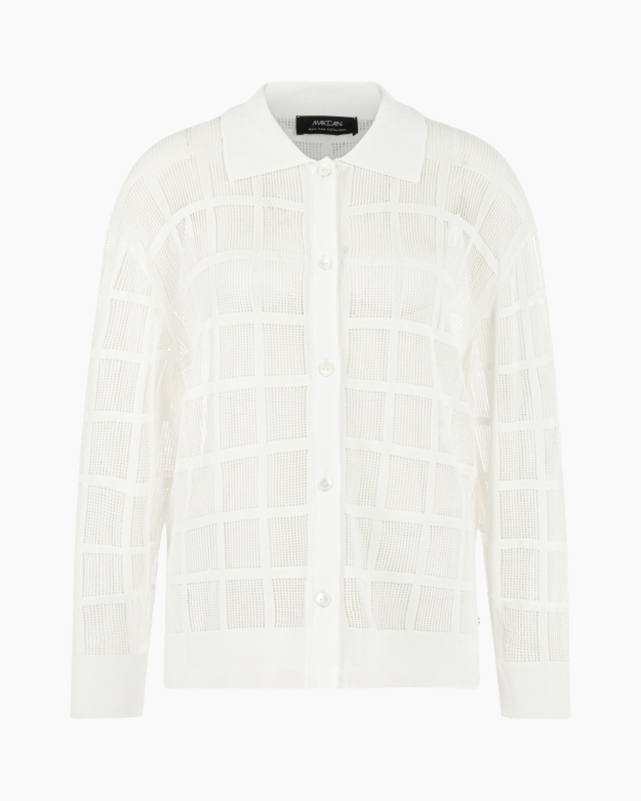 cardigan, knit, openwork, white, button-down