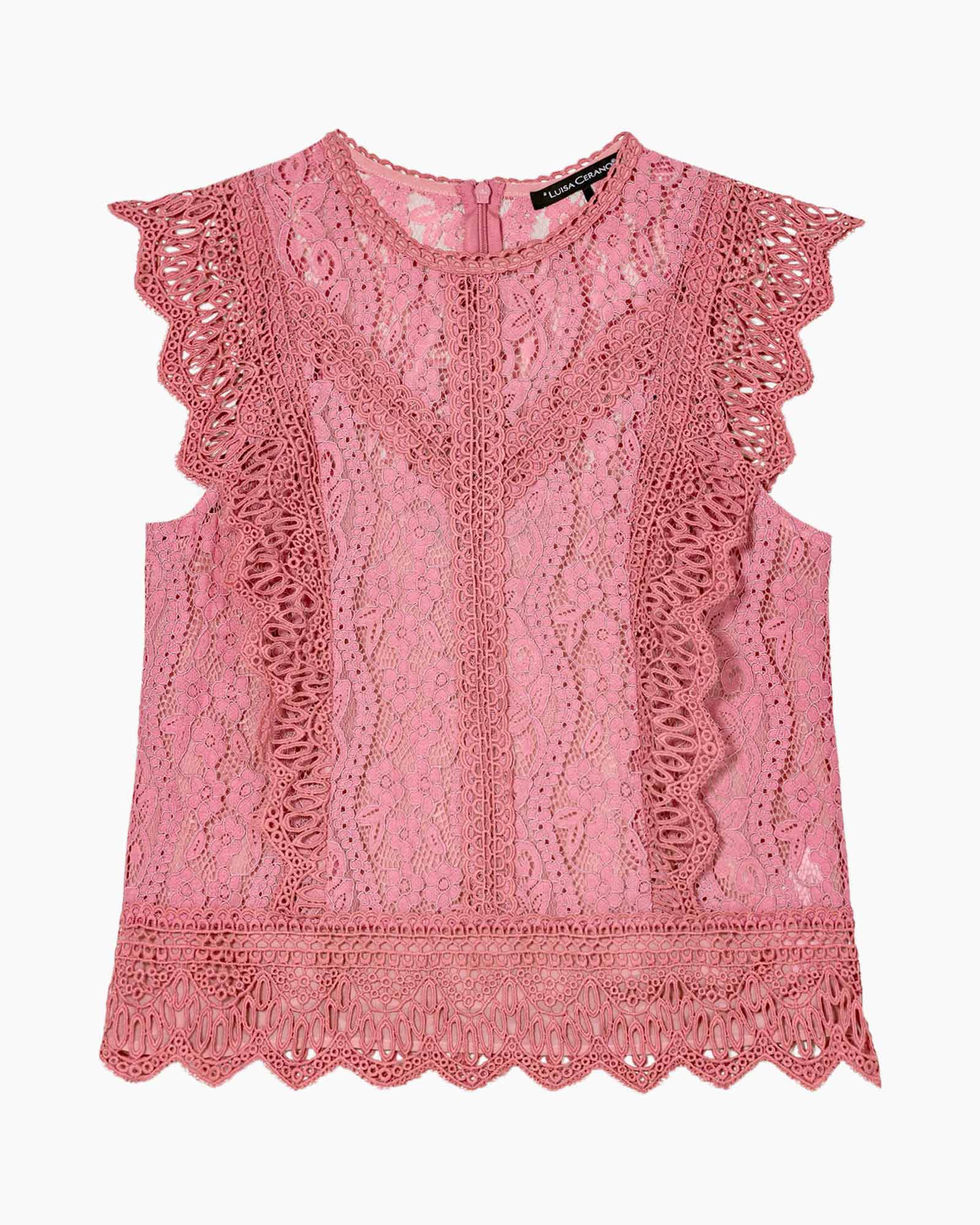 Blouse 218526/4160-0 Rood dessin