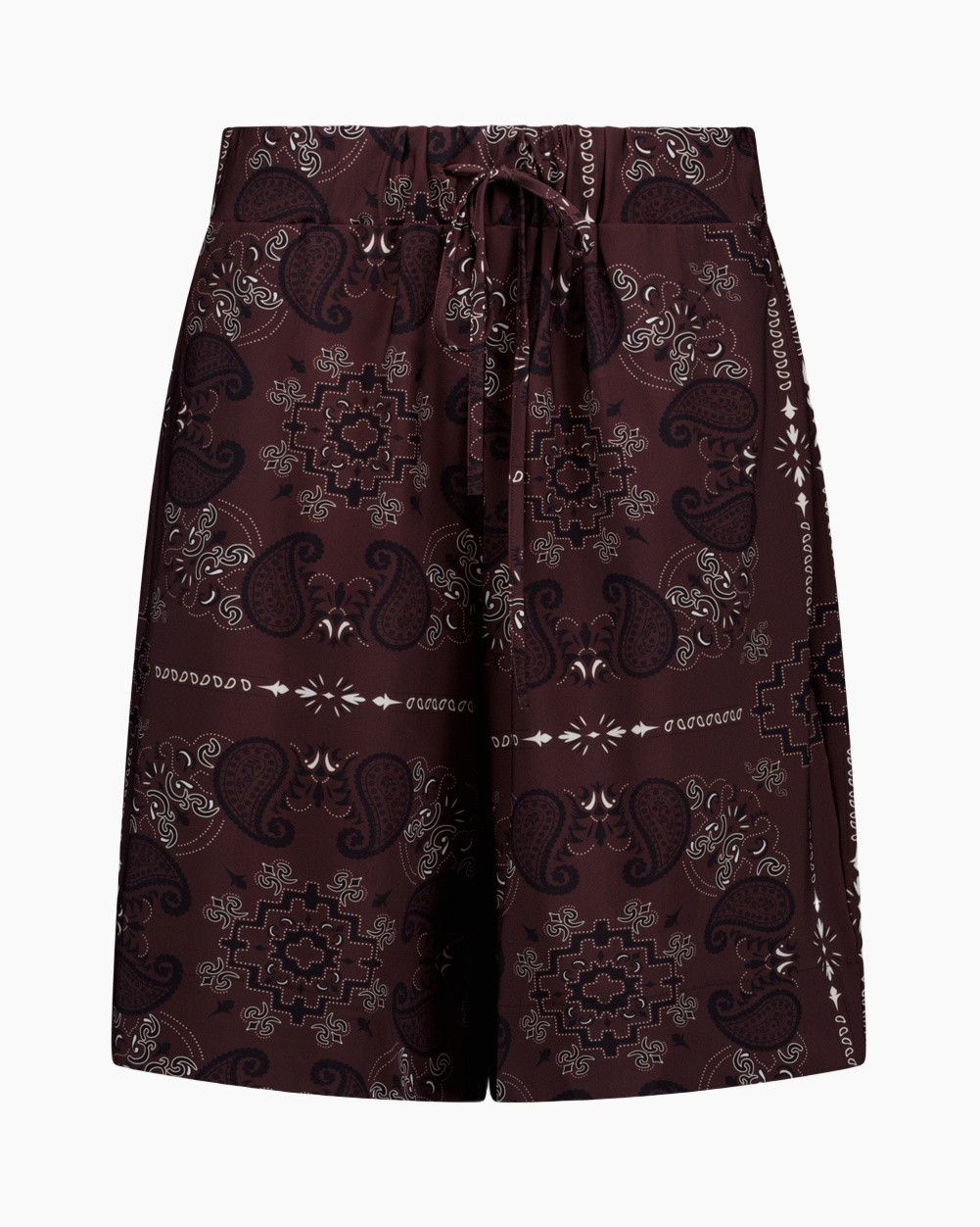 shorts, pattern, bandana, paisley, drawstring