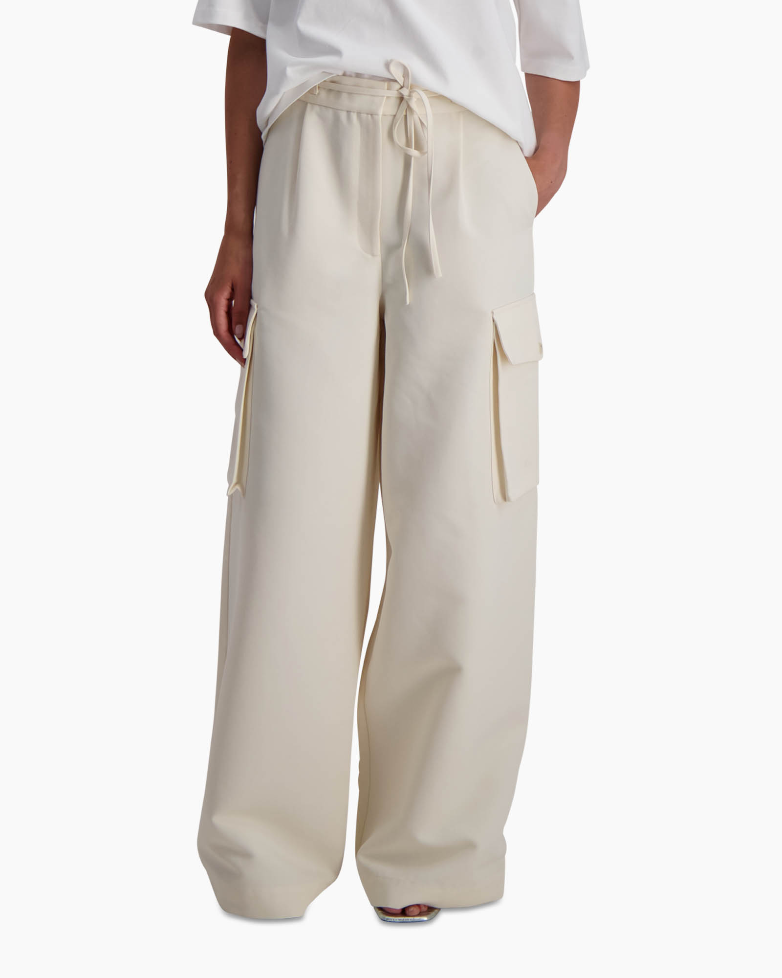 Broek Tailored Cargo Off White