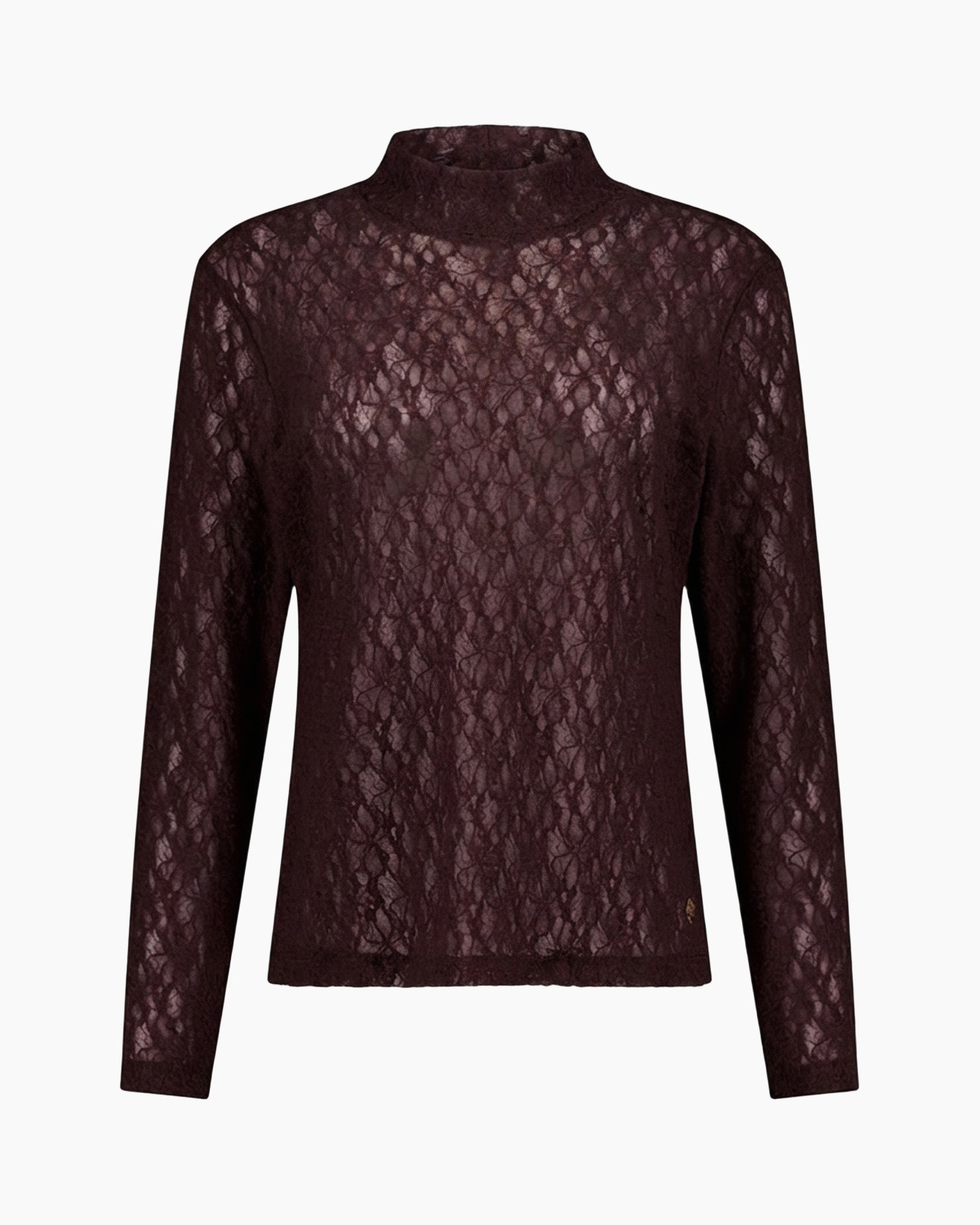 kant, turtlenek, lange mouwen, bordeaux, doorschijnend