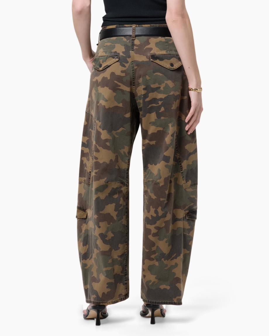 broek met cargo, camouflage, riem, cargo zakken, militaire broek