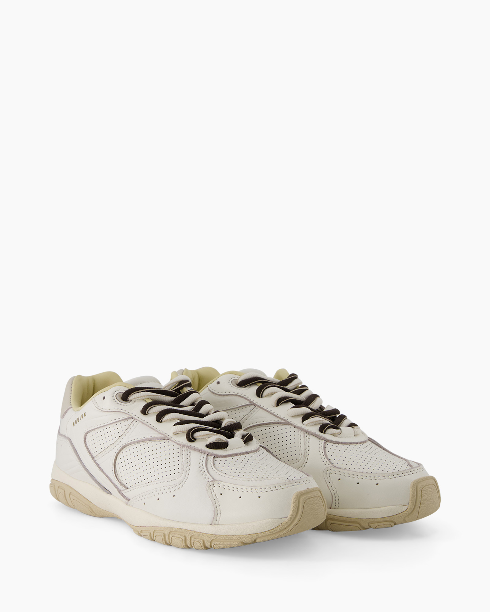 sneaker, wit, schoen, perforatie, laag-schoen