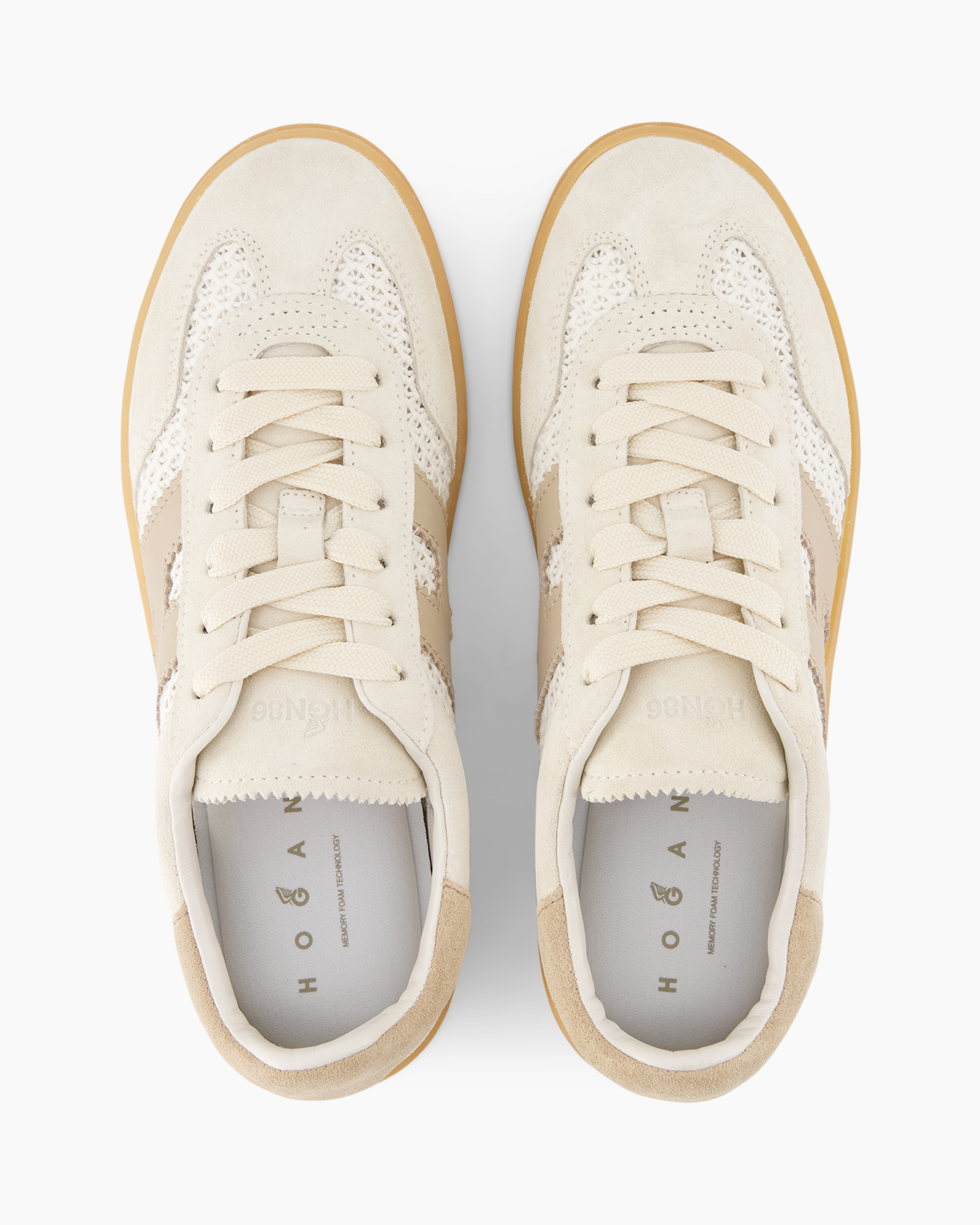 sneakers, shoes, lace-up, beige, suede