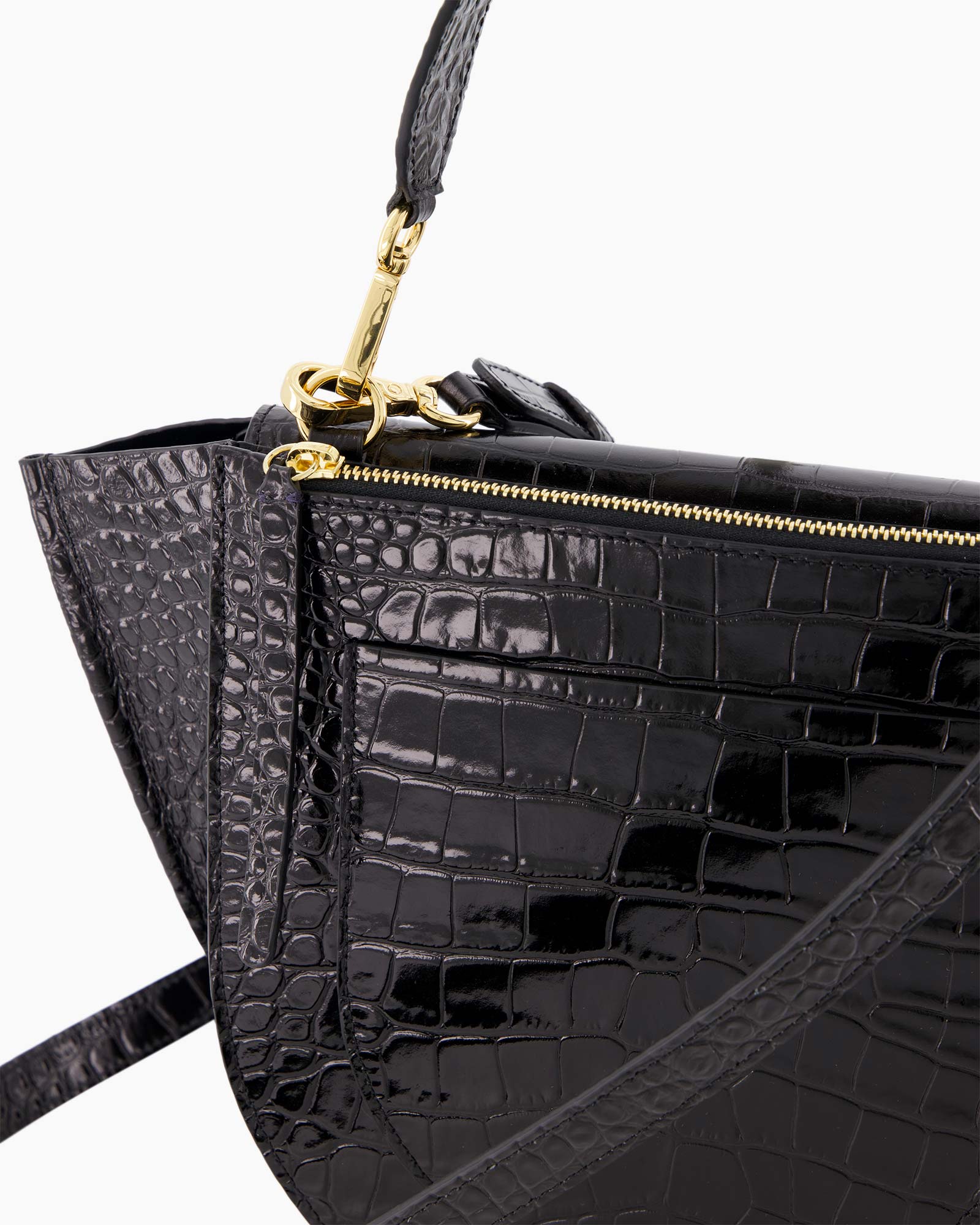 Crossbody Tas Hortensia Medium Zwart