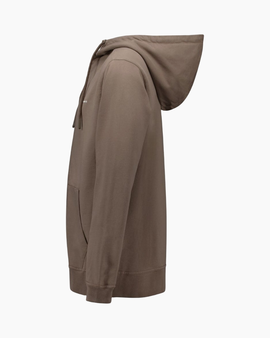 hoodie, pullover, bruin, capuchon, zak