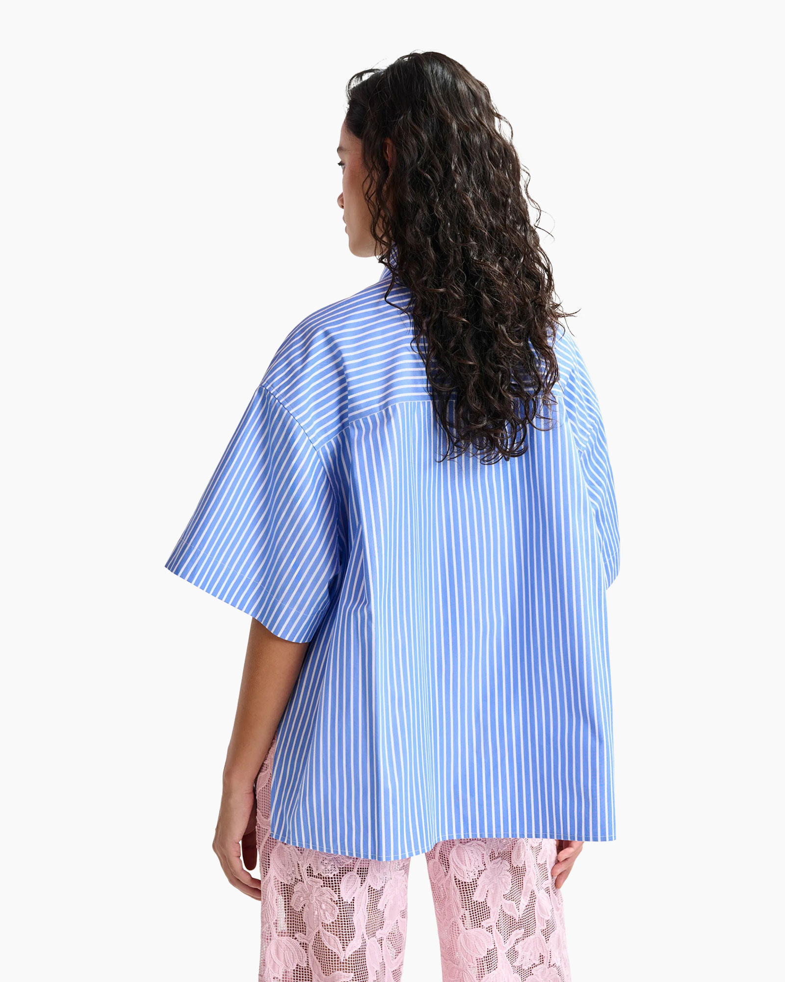 Blouse Hemd Blauw
