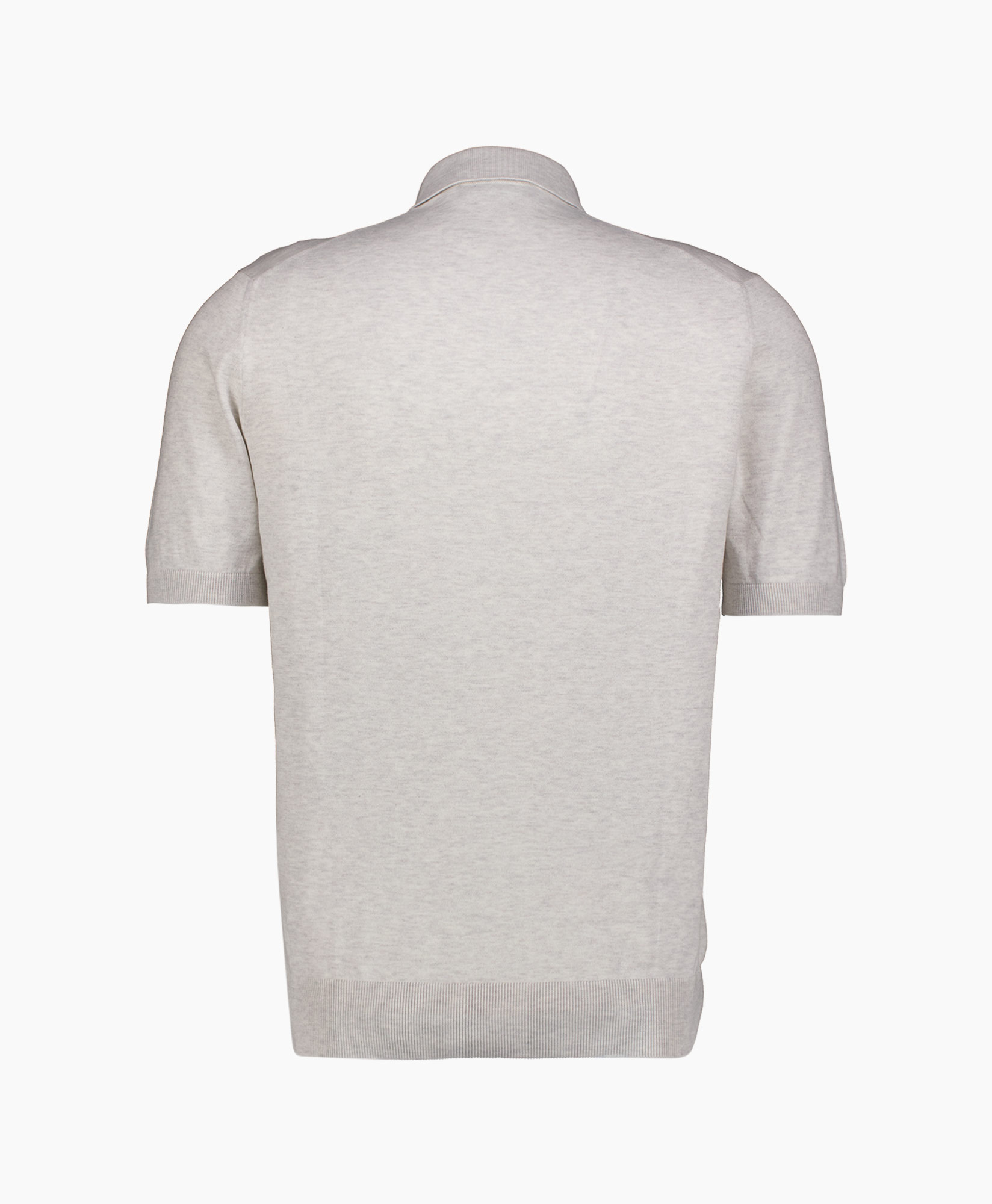 Polo Polo Knitted 'suvin' Katoen Licht Grijs