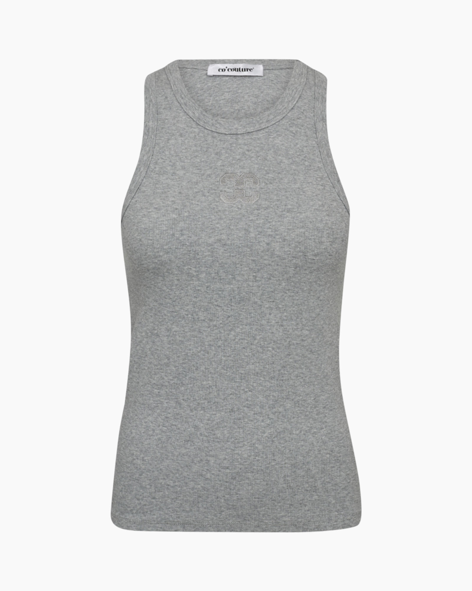 Top Sahara Embroidery Tank Grijs