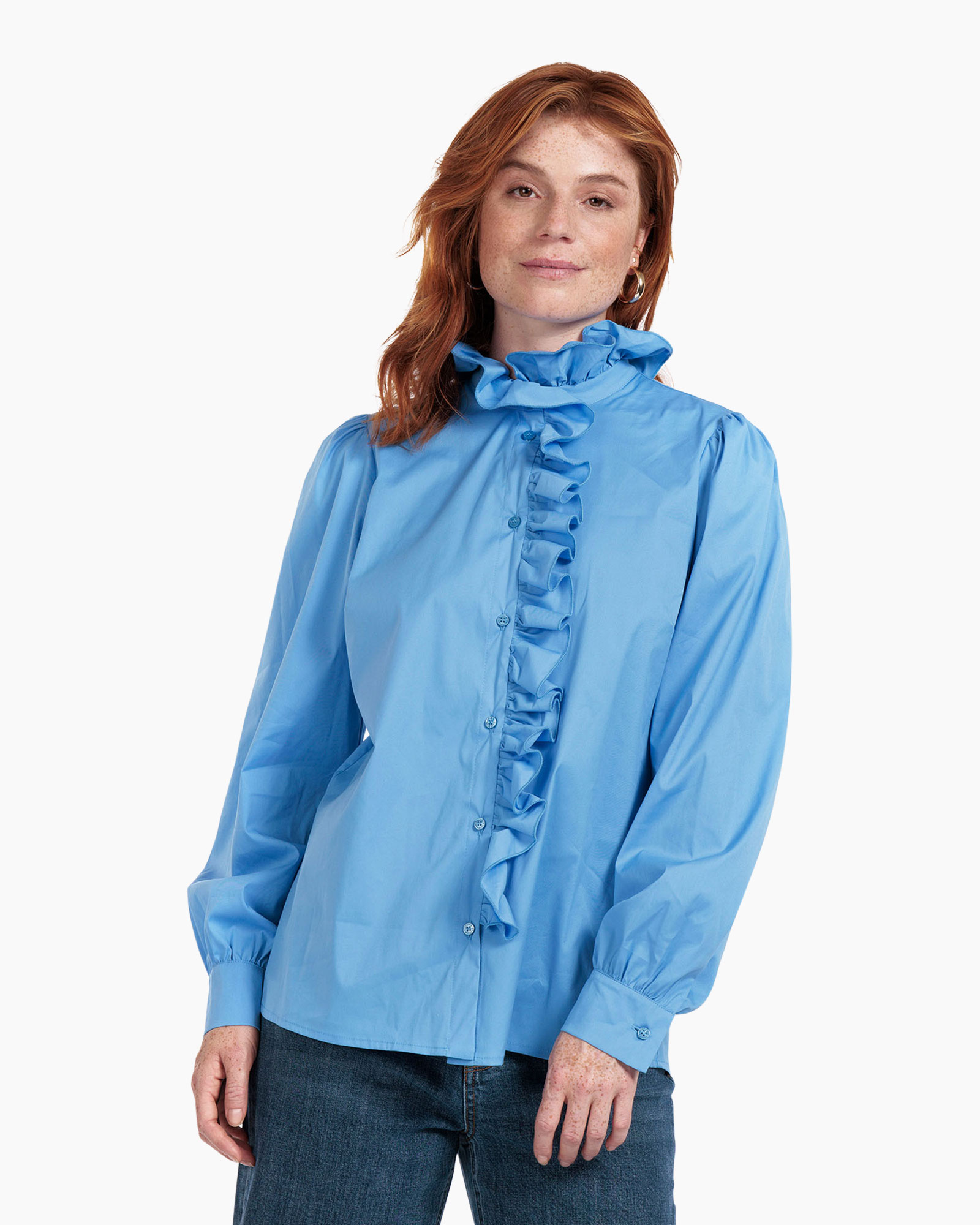 Blouse Idette Blouse Licht Blauw