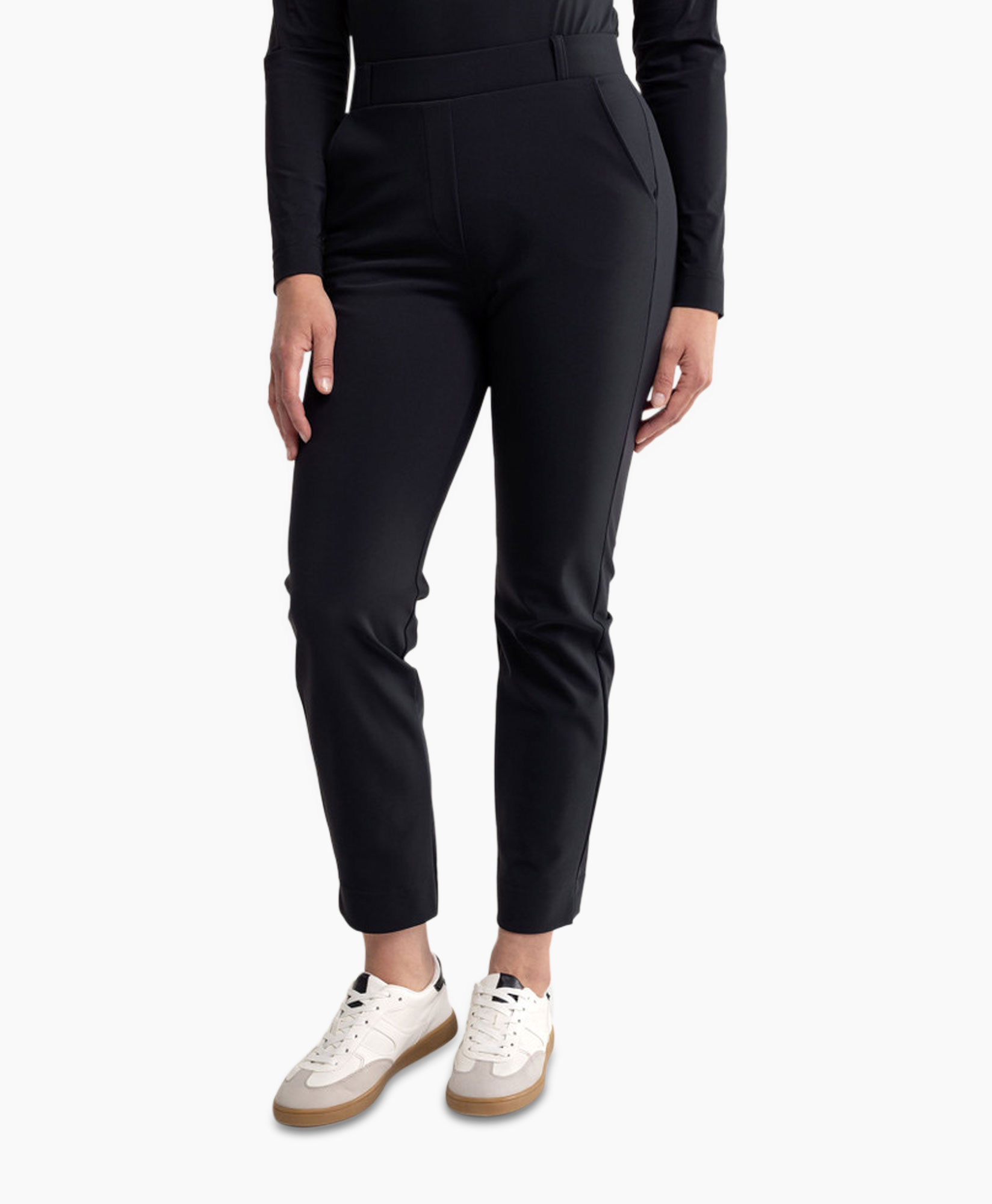 Broek Anne Bonded Trousers Zwart dessin