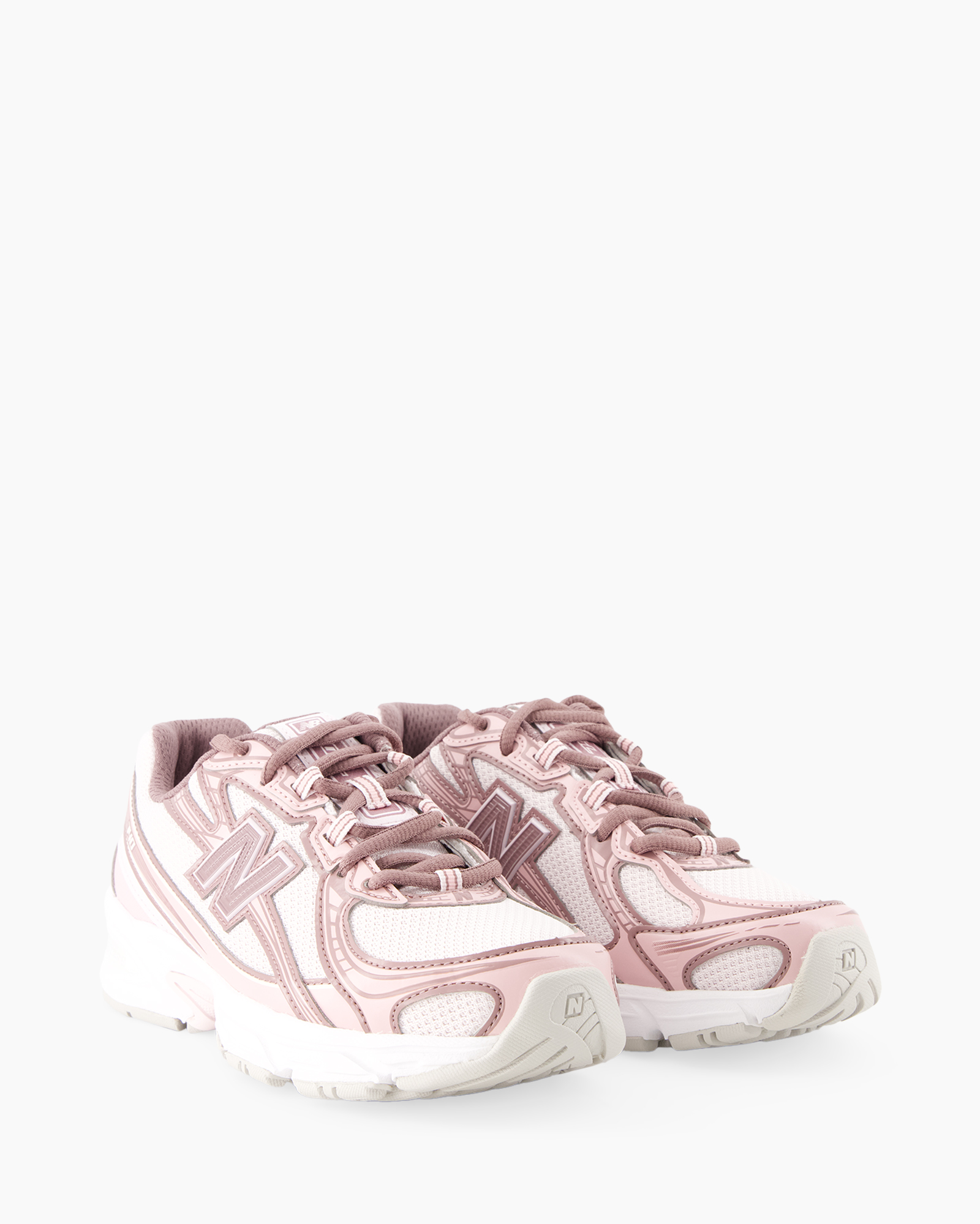 sneakers, loopschoenen, roze, mesh, sportief
