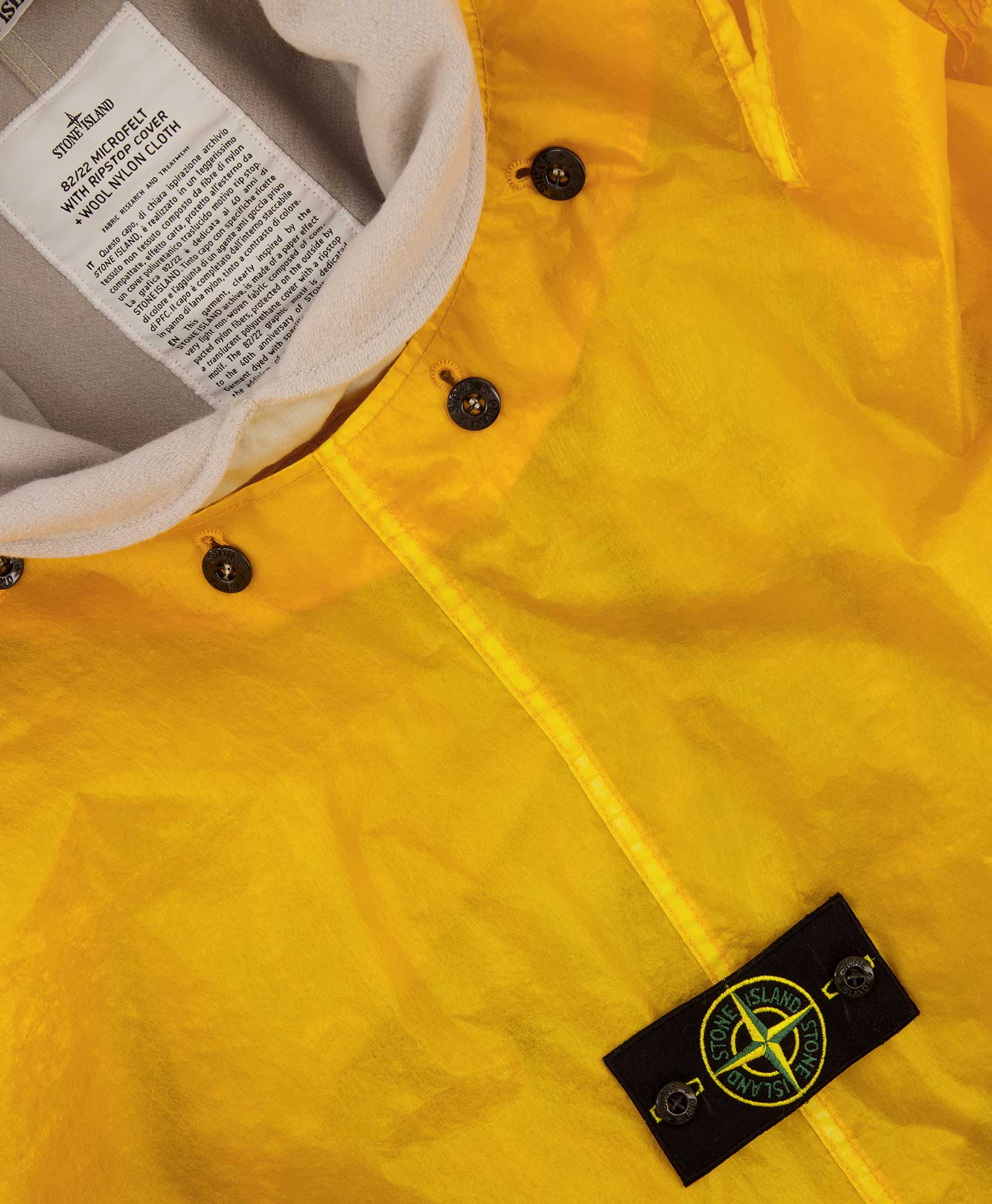 Stone Island Jas 712q2 Geel