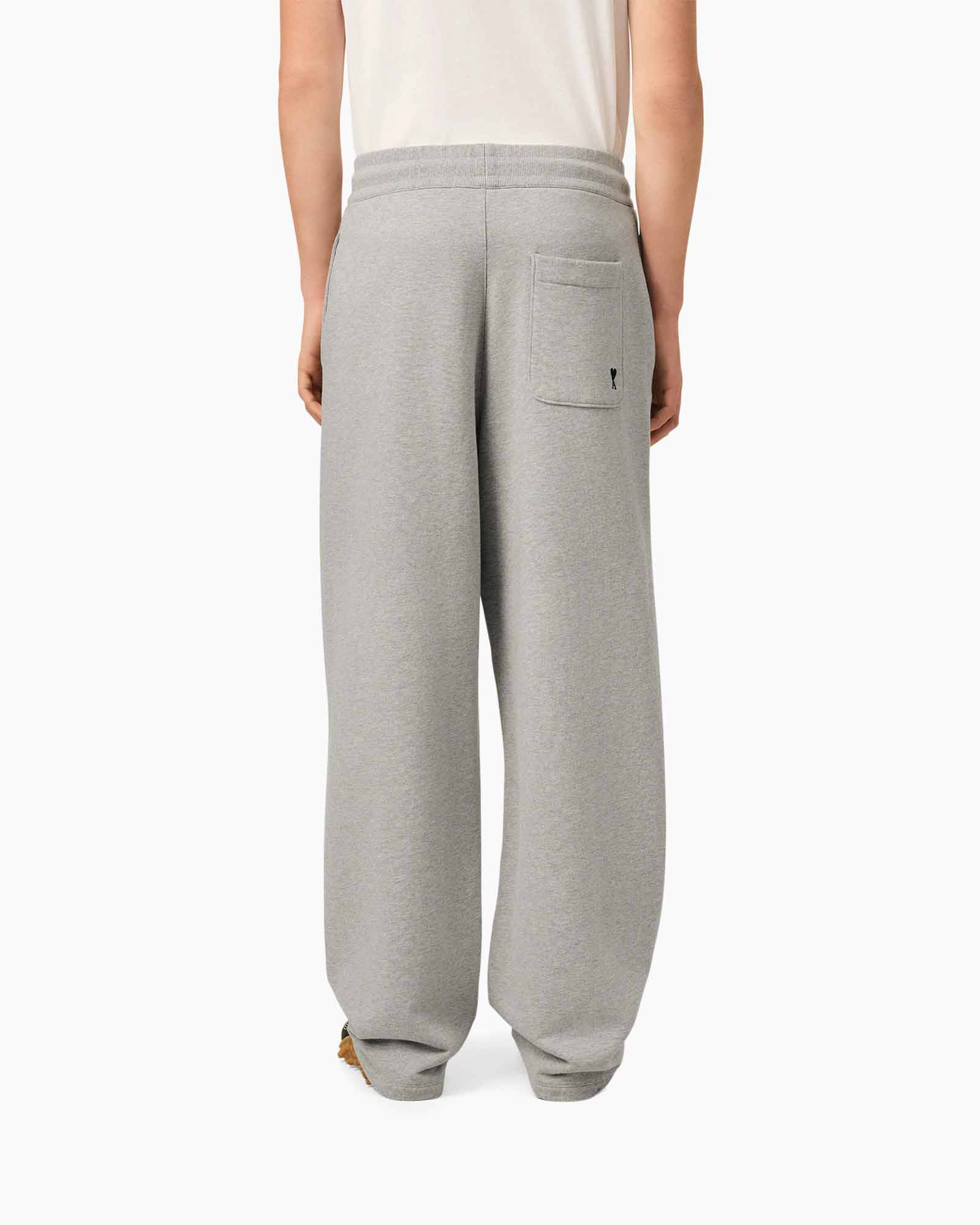 broek, trainingbroek, touwsluiting, grijs, losse pasvorm