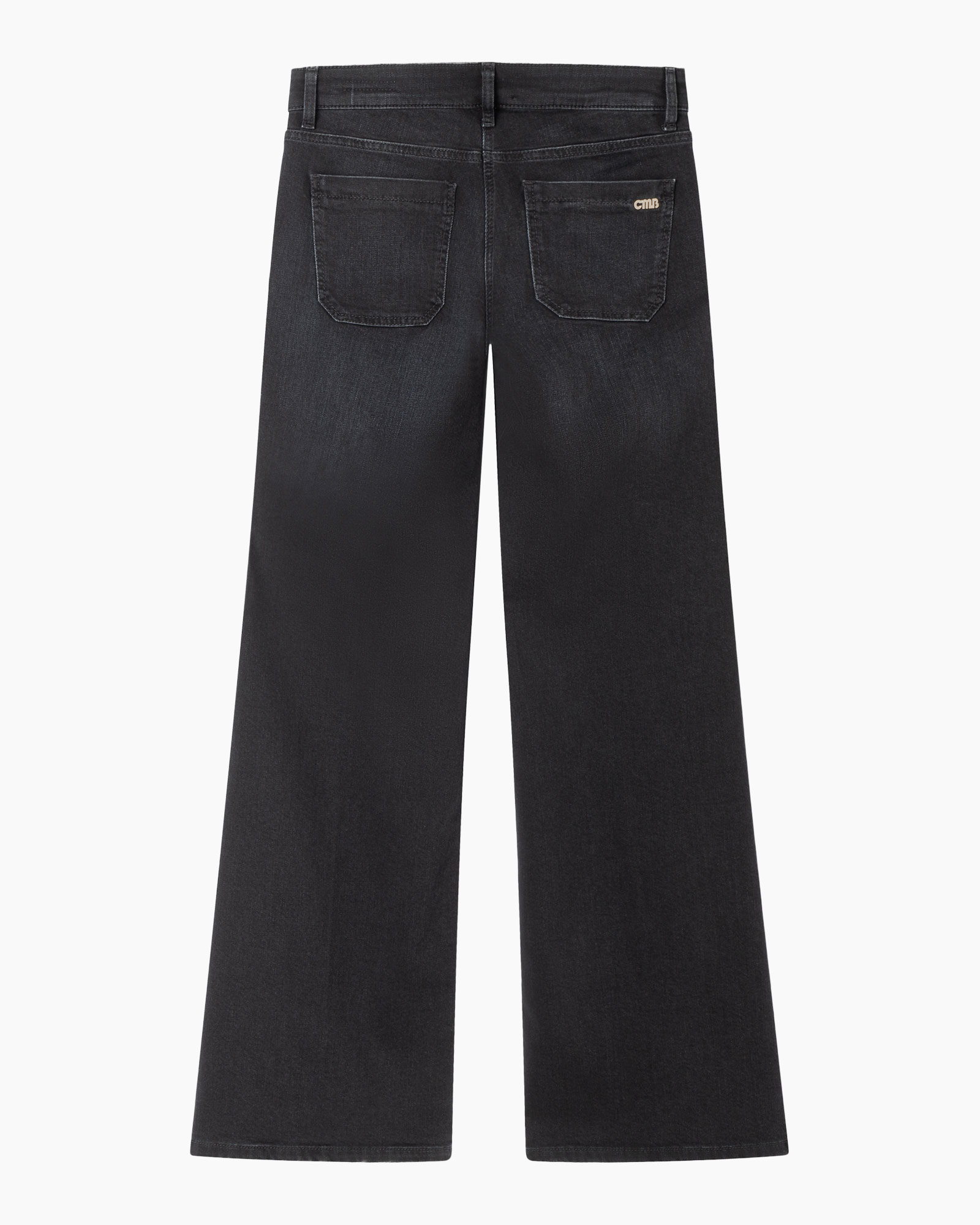 spijkerbroek, wijdere pijp, donker-was, denim, zakken