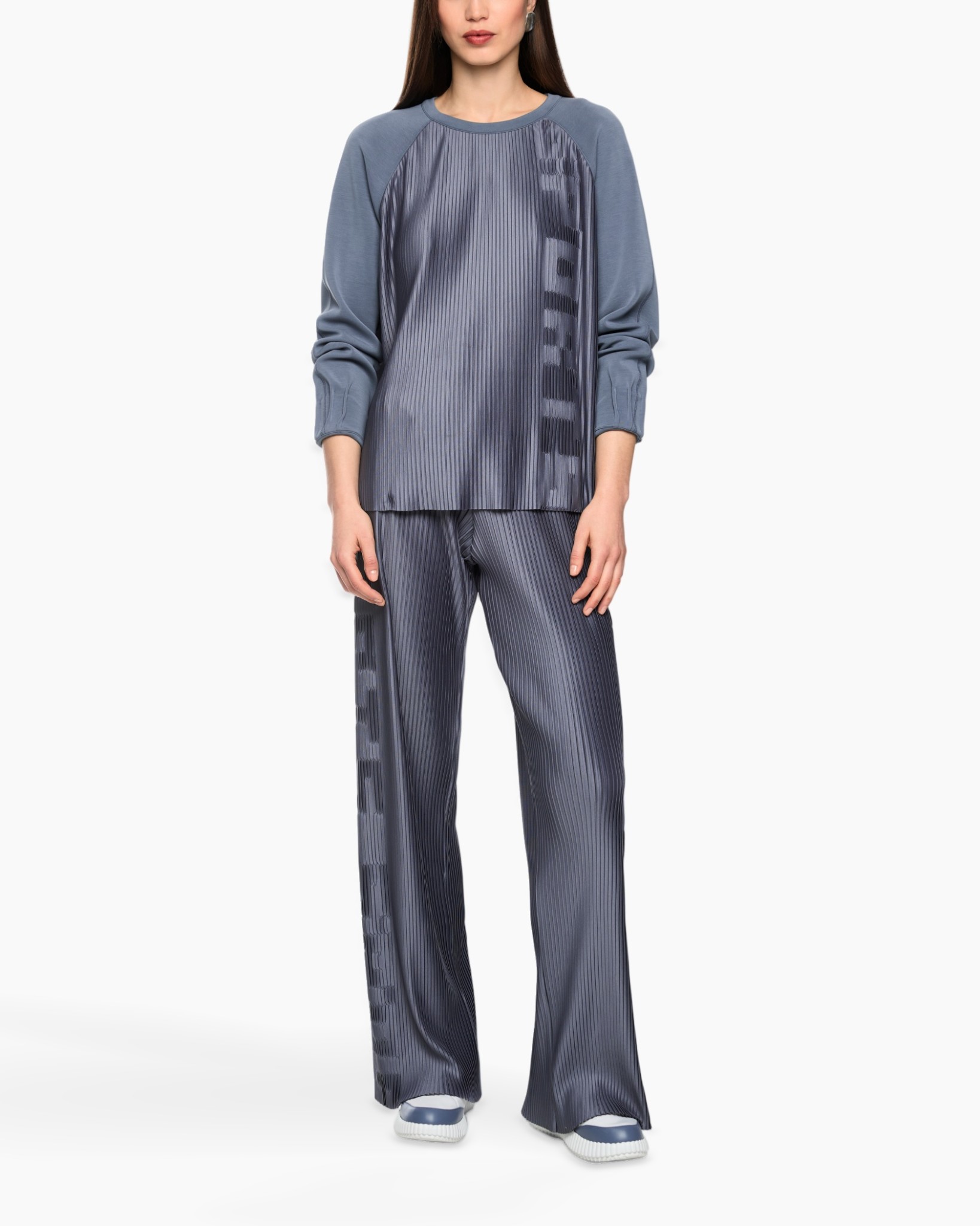 broekpak, broek, sweatshirt, loungewear, glansstof