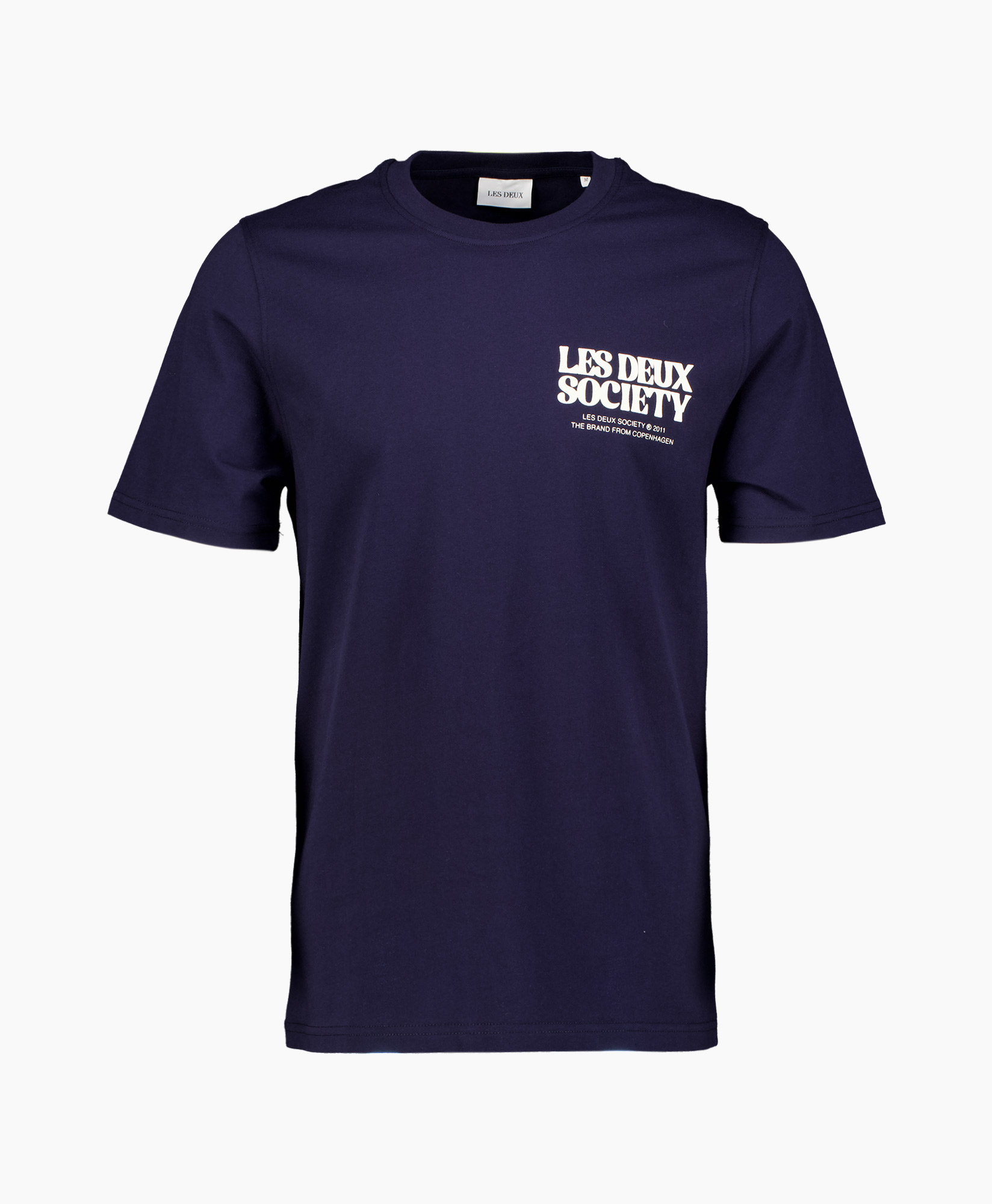 T-shirt Korte Mouw Society Donker Blauw