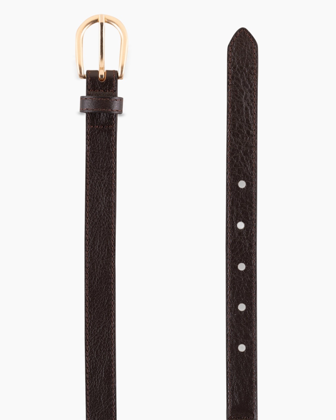 riem, leer, bruin, gouden gesp, riemband