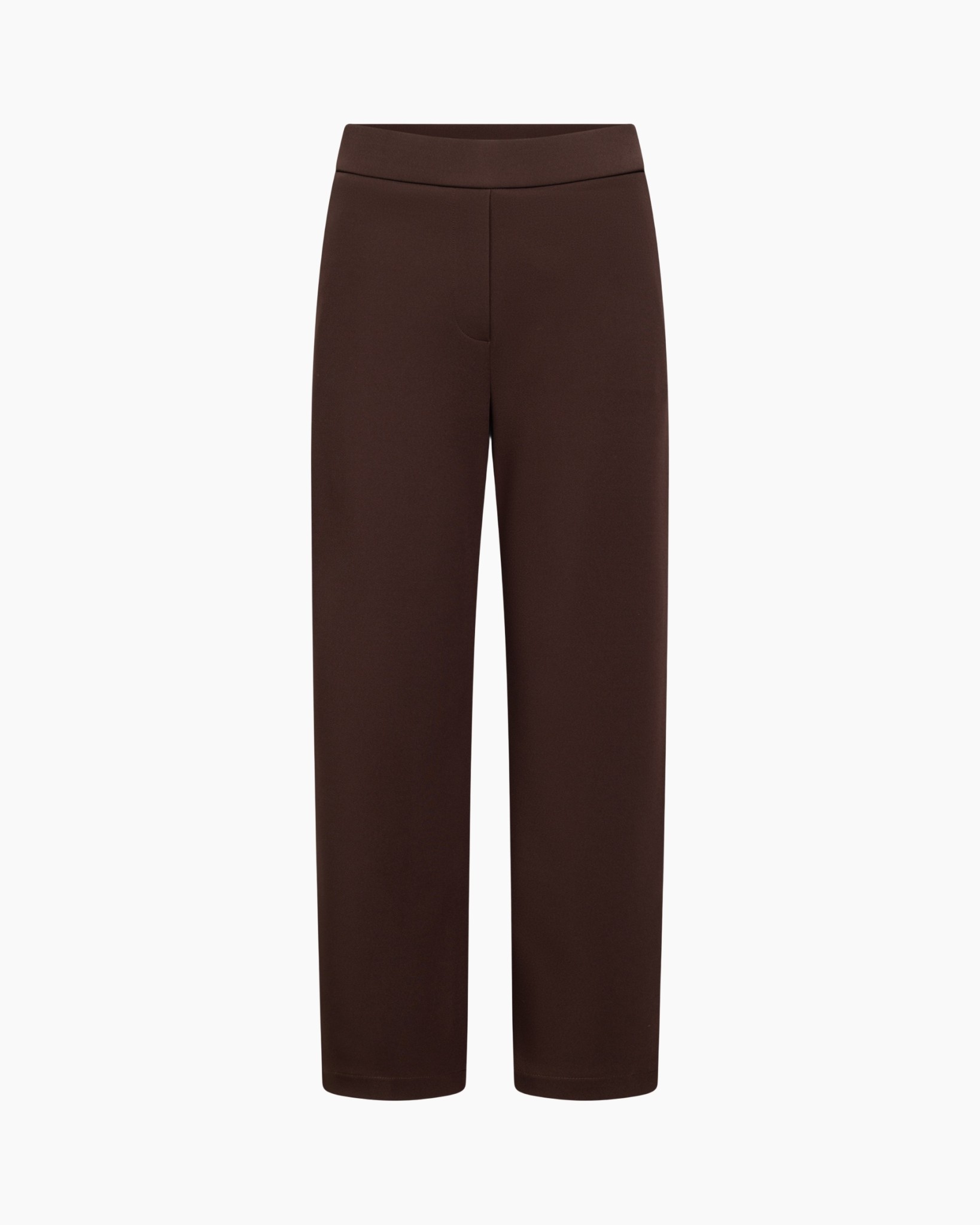 broek, trousers, bruin, wijduit, hoog taille