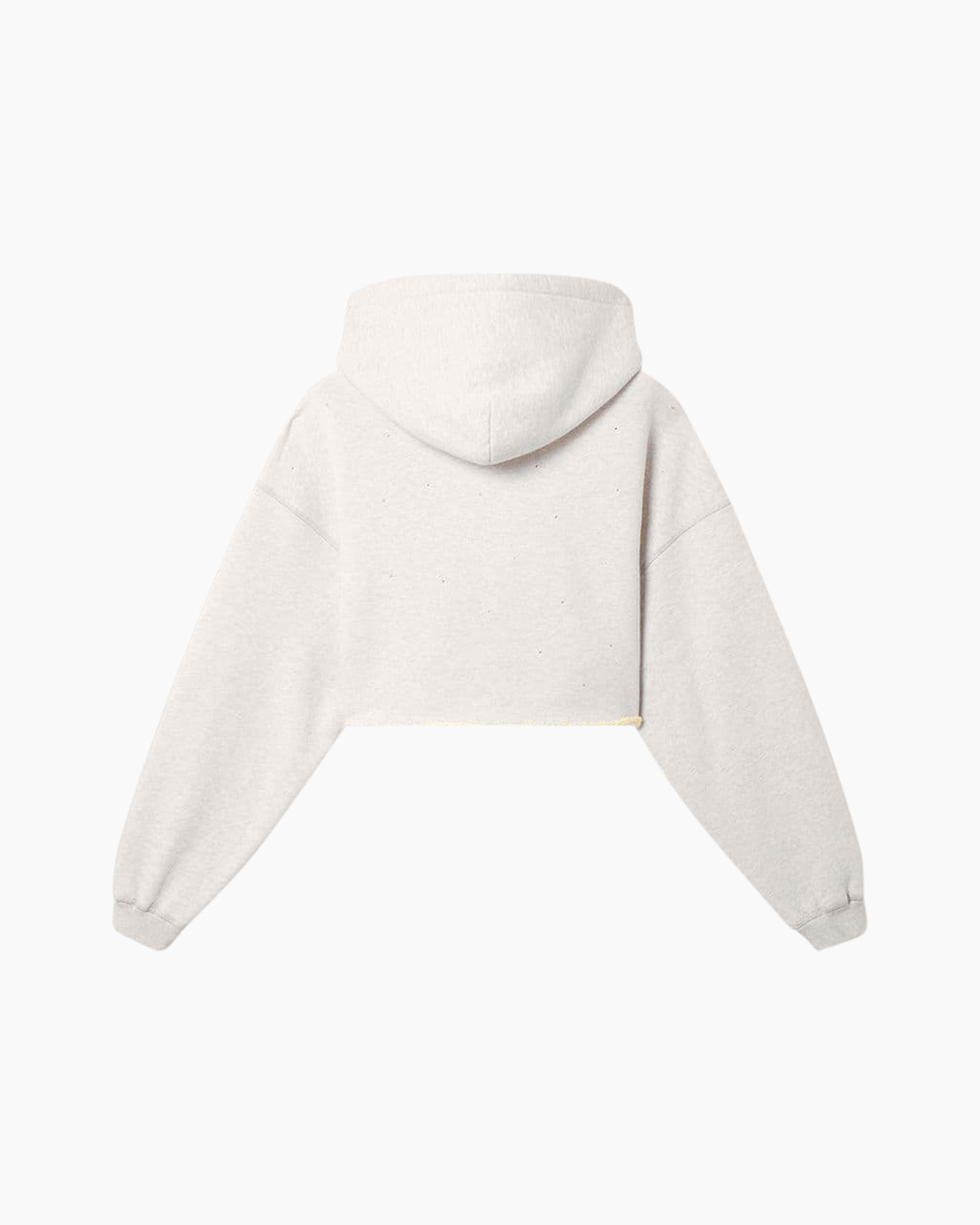 hoodie,  cropped, pullover, lange mouwen, lichtgrijs