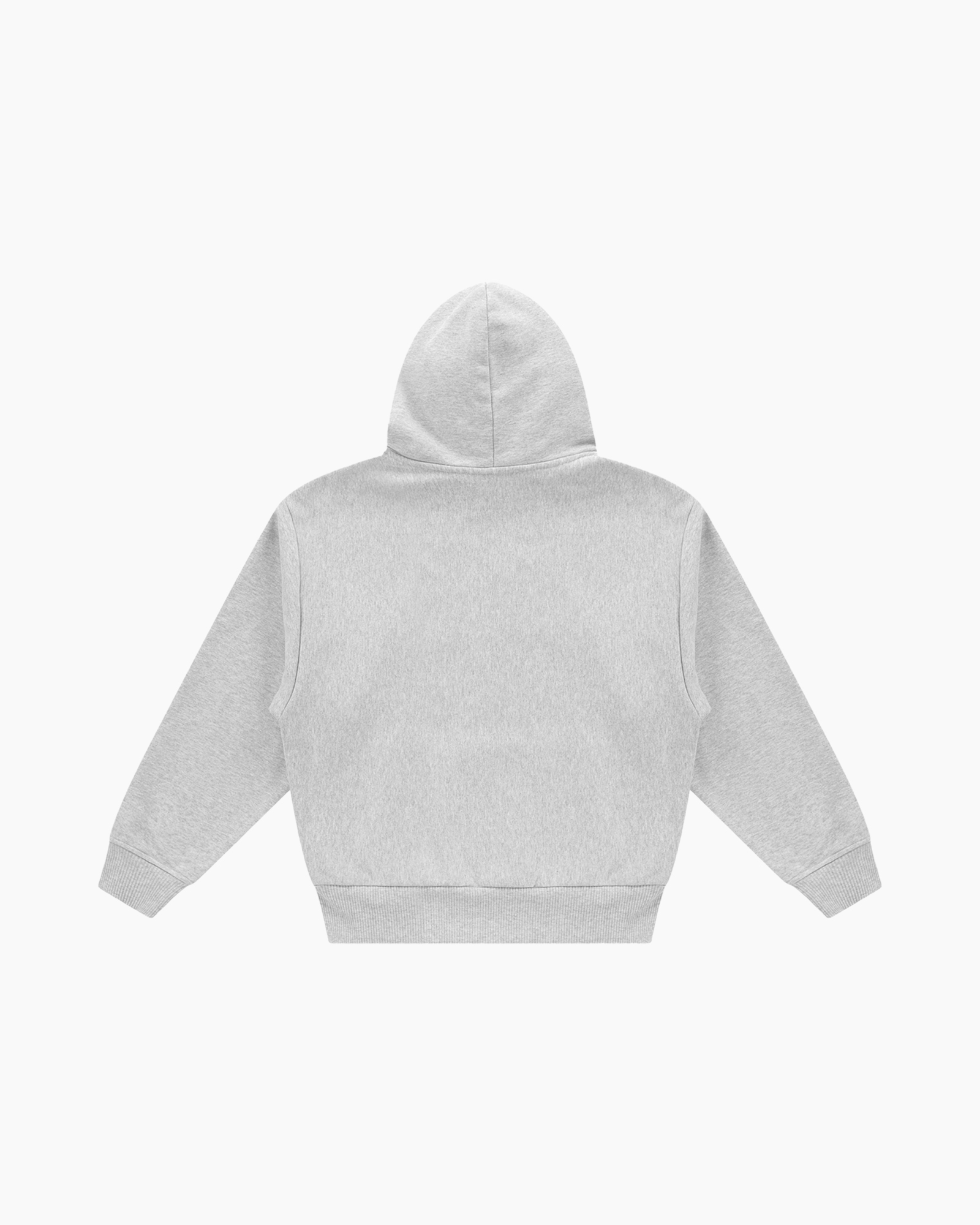 hoodie, grijs, hooded sweatshirt, voorzak, logo patch