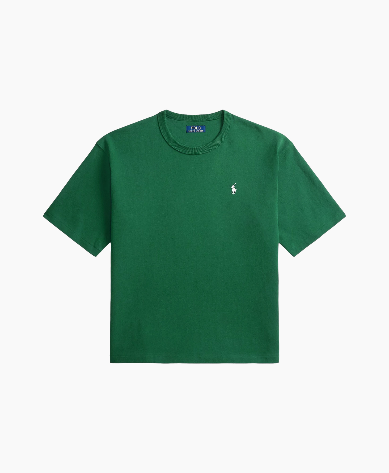 t-shirt, groen, korte mouwen, effen, logo