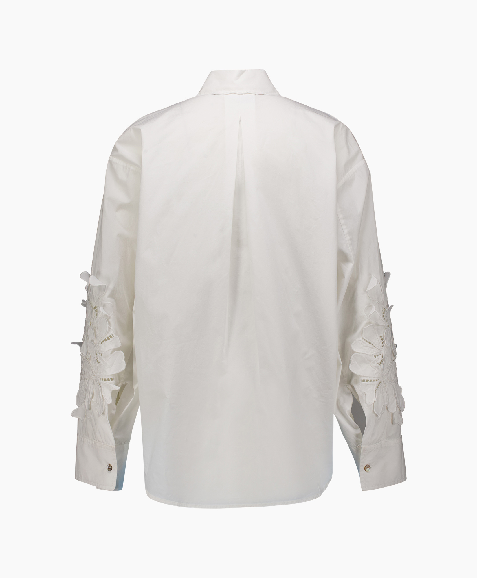 Blouse En Fleur Embroidery Cotton Popline Off White