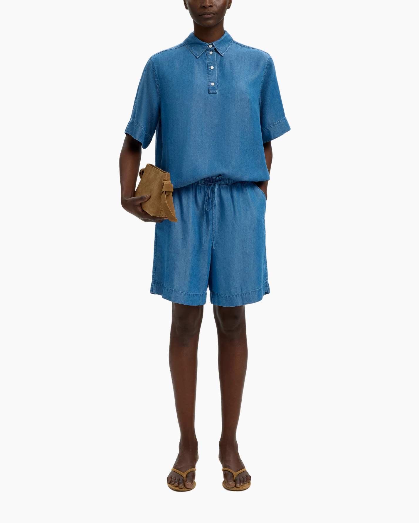 denim, shorts, poncho, pullover, sandals