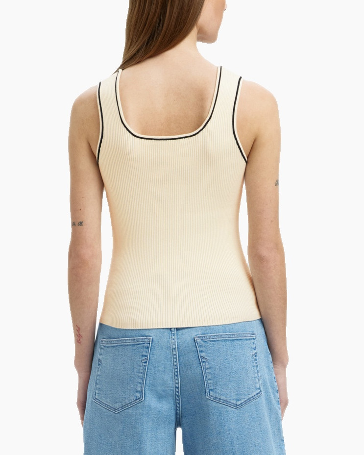 Top Kamma Jenny Sl Knit Top Wit