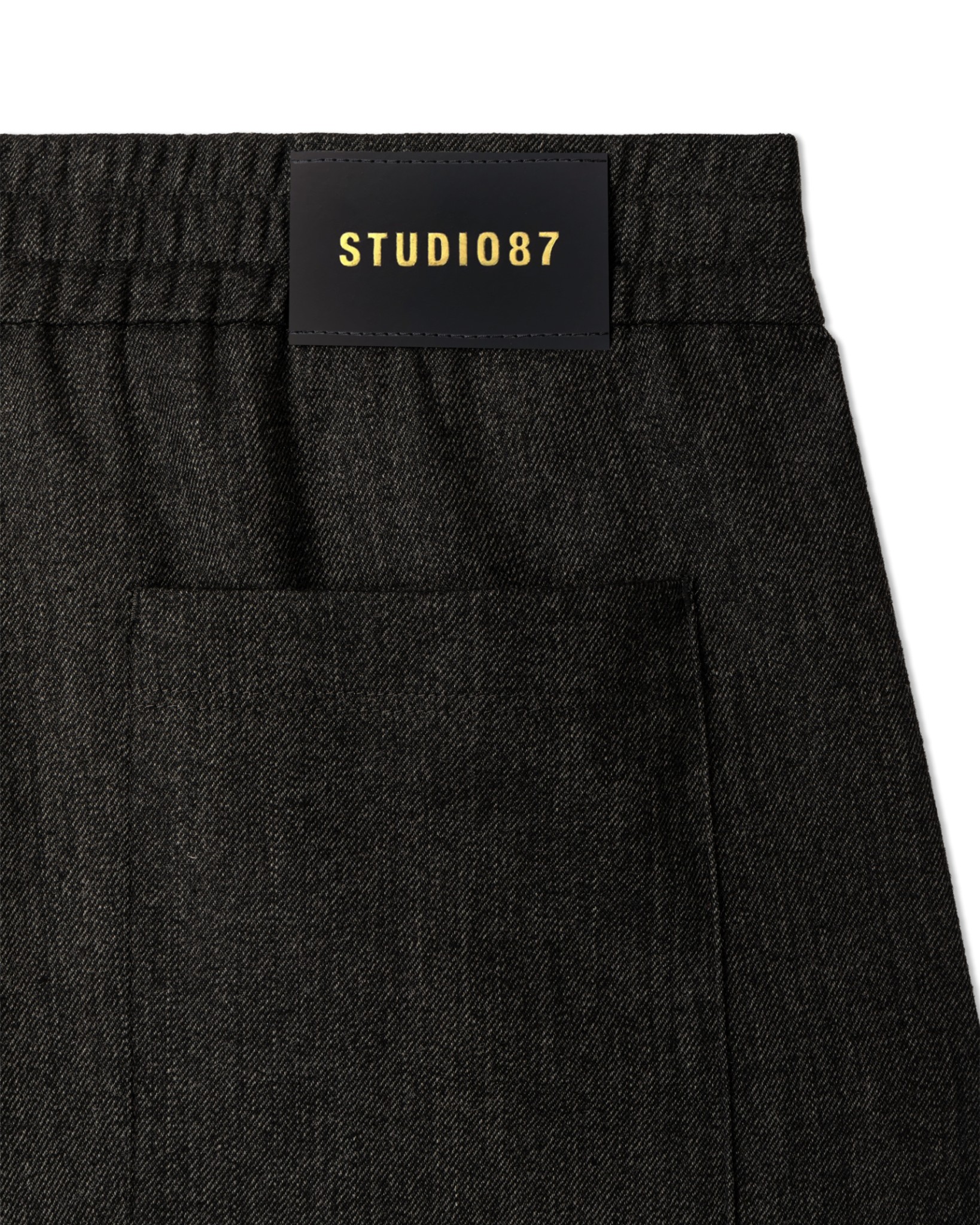 shorts, zakken, denim, donkergrijs, elastische- taille