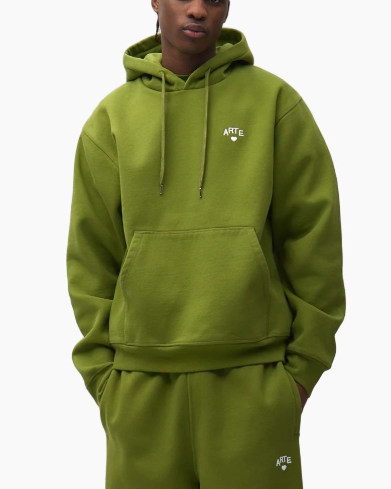 hoodie, hooded sweatshirt, groen, pullover, zak