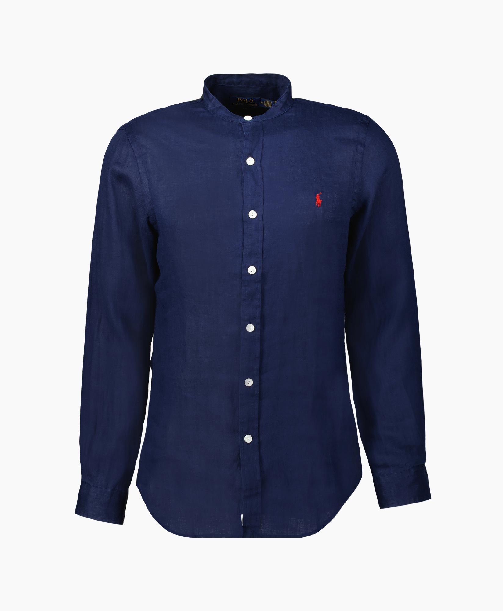 Overhemd Pd Linen Donker Blauw