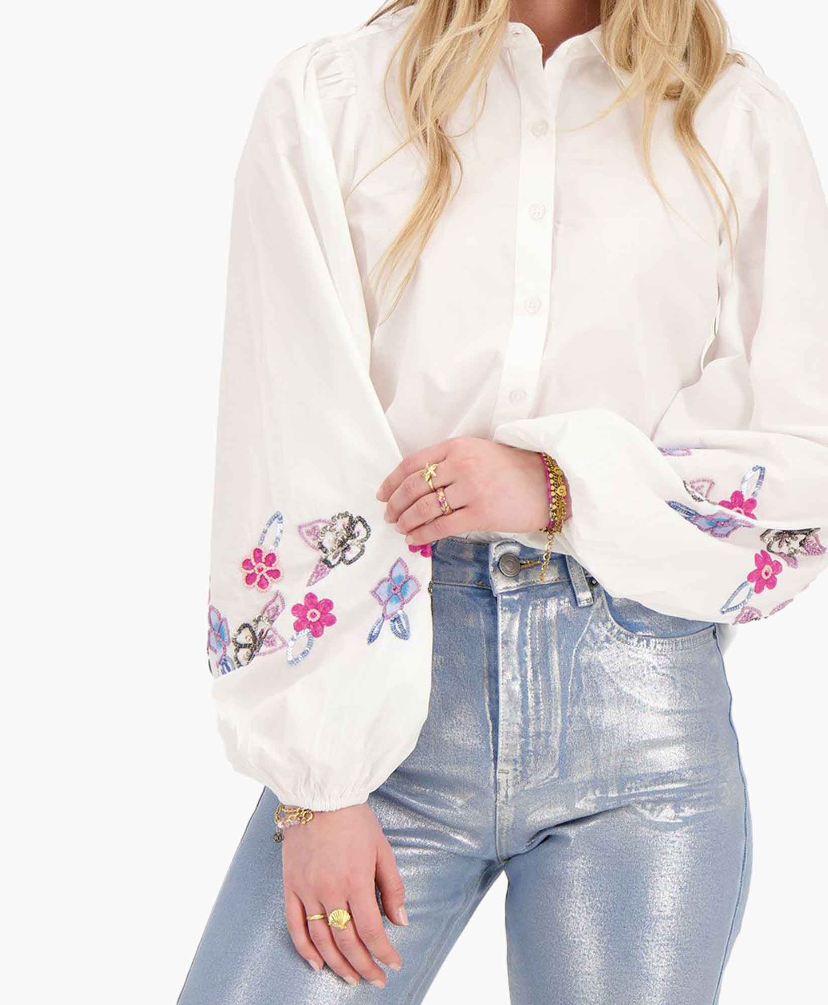 Blouse Mj10523 Blauw