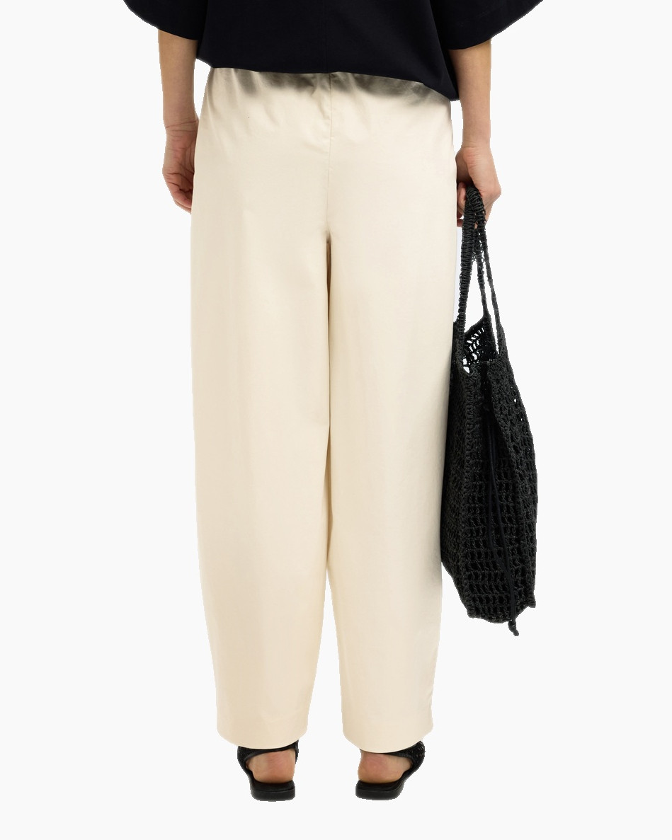 Broek Juma Hw Loose Barrel Pant Off White