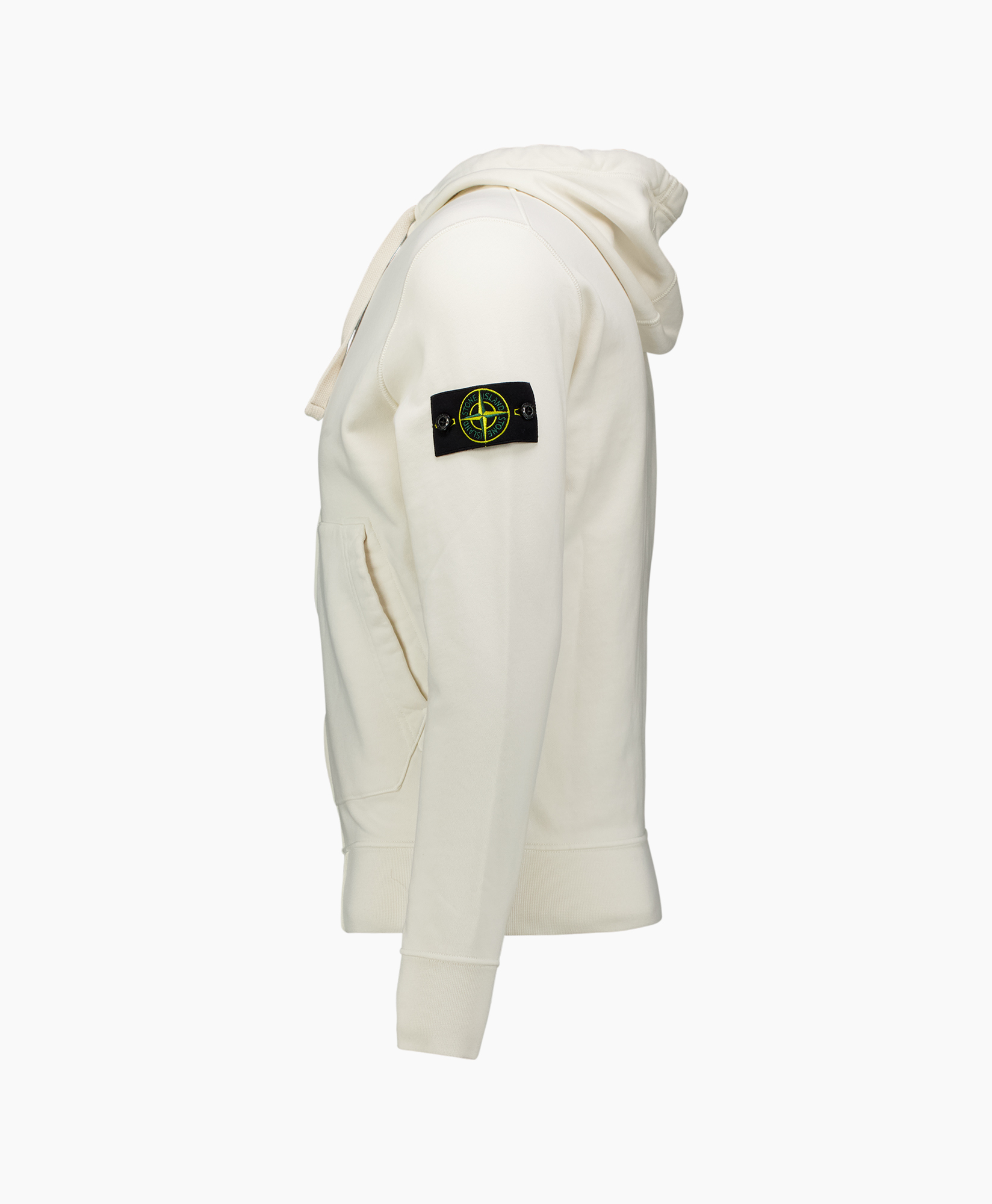 hoodie, crewneck, pocket, patch, cream