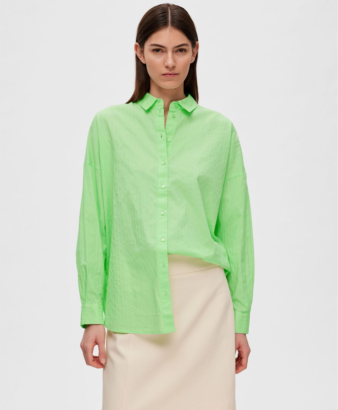 Selected Femme Blouse Lina-sanni licht groen