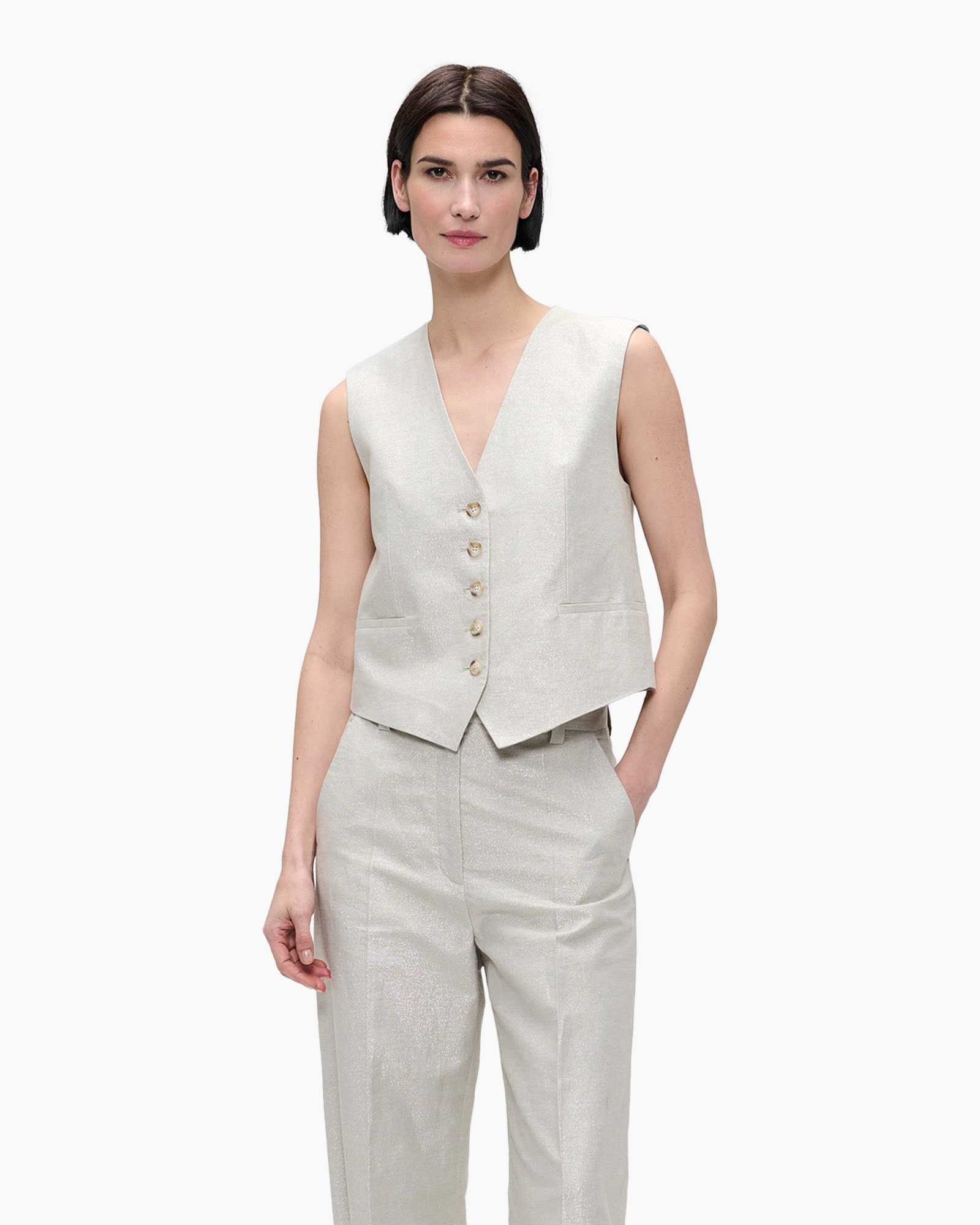 Vest Vest Ecru