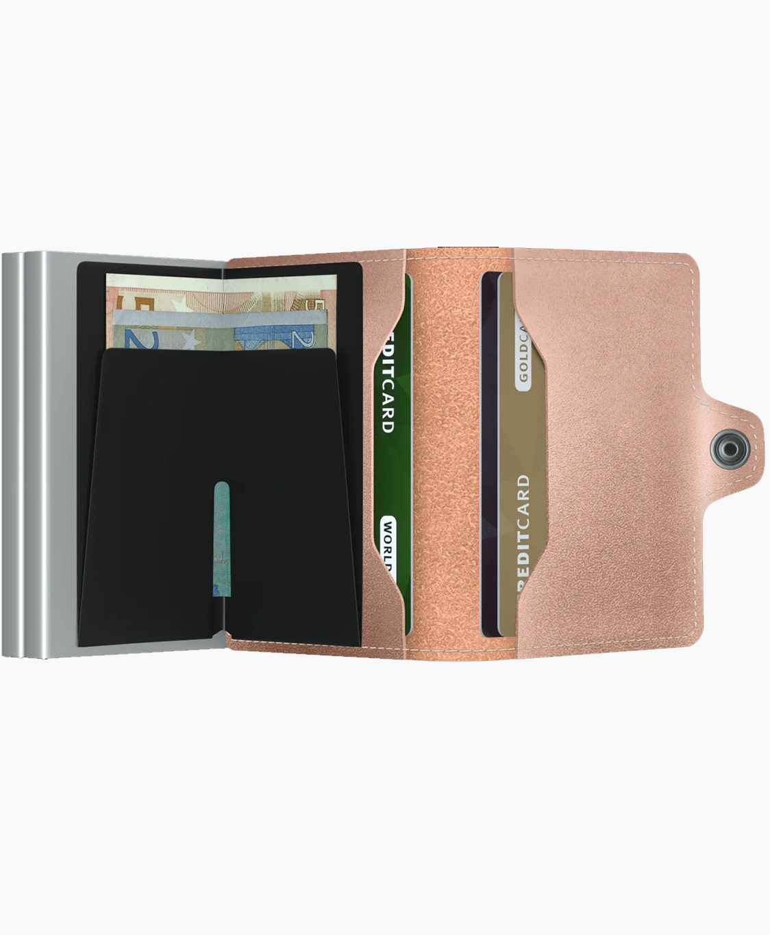Secrid Diversen Twinwallet Metallic Rose Pink