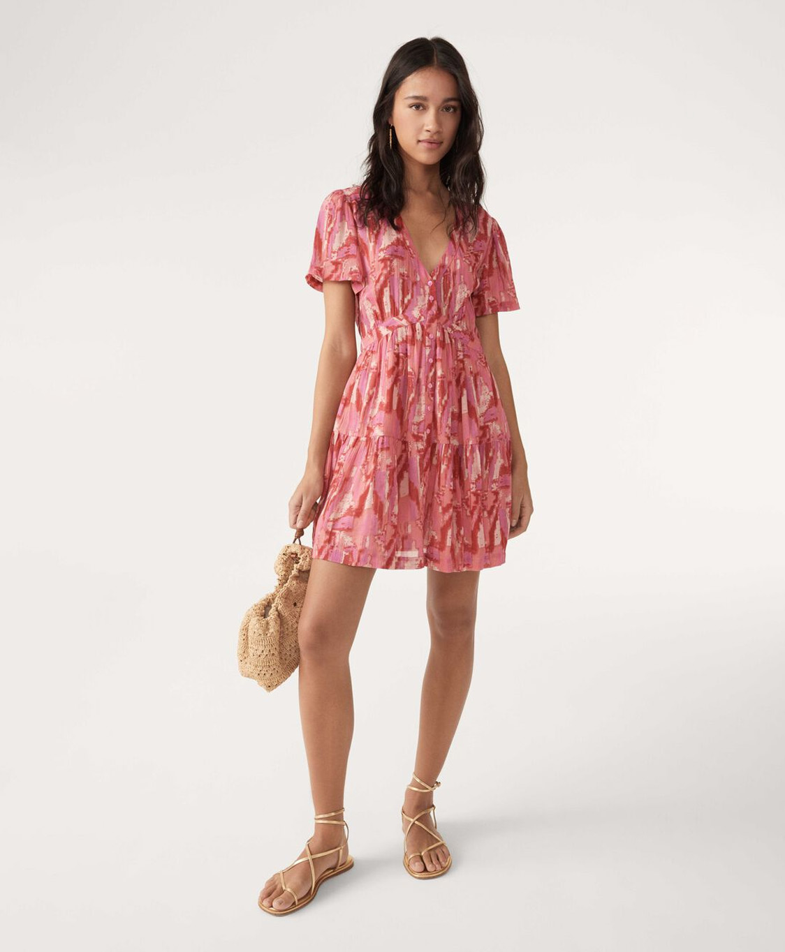 Ba&sh Mini Jurk Talita Pink