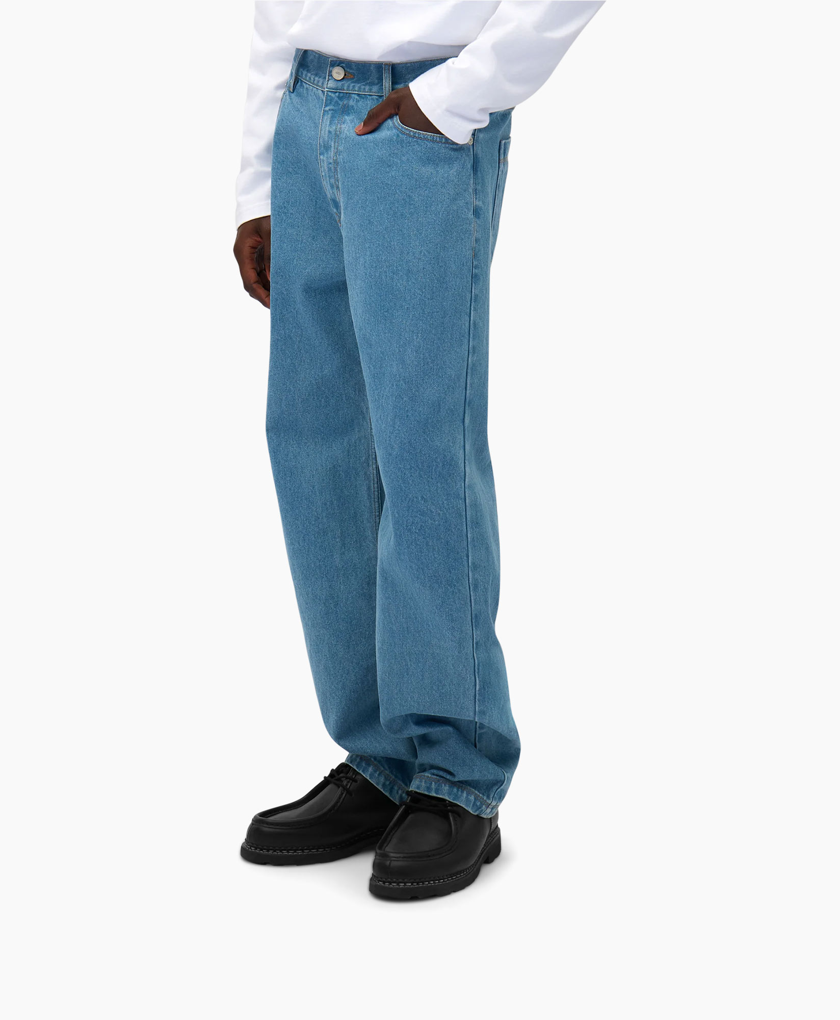 Jeans Denim Logo Bird Pants Zwart