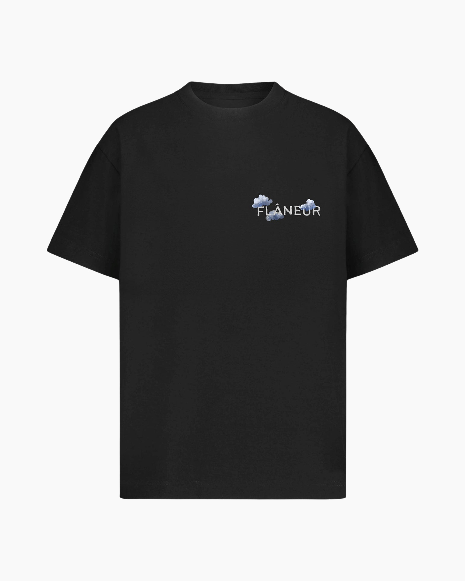 T-shirt Korte Mouw Aéronautique Tee Zwart