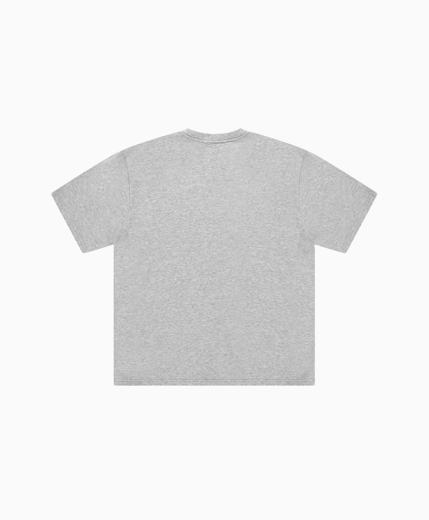 t-shirt, grijs, korte mouwen, patch logo, rond hals