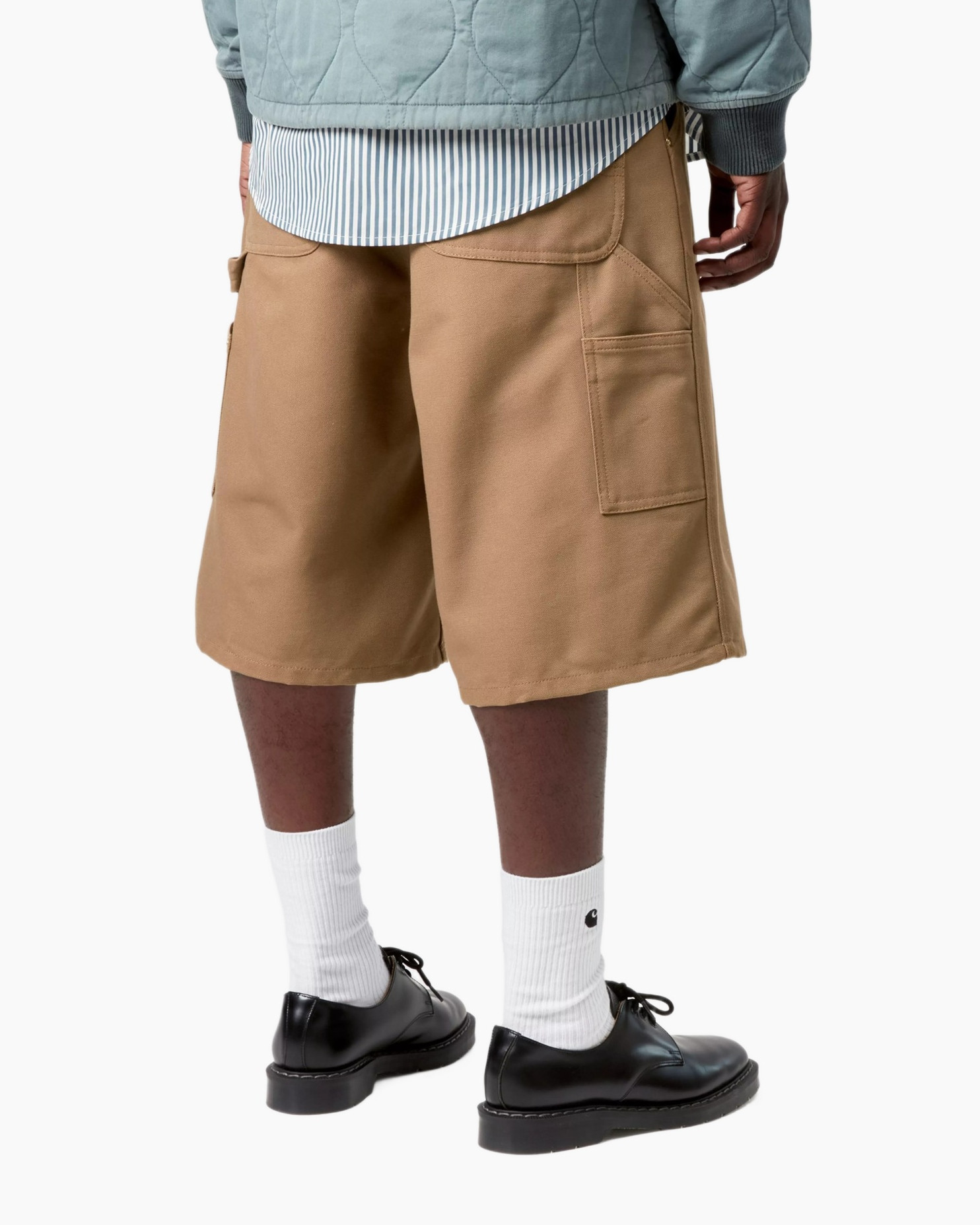 Korte broek, Persoon, Jas, Schoen, Kaki