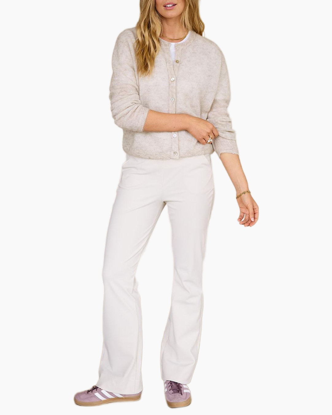 Vest Bibi Mohair Cardigan Off White