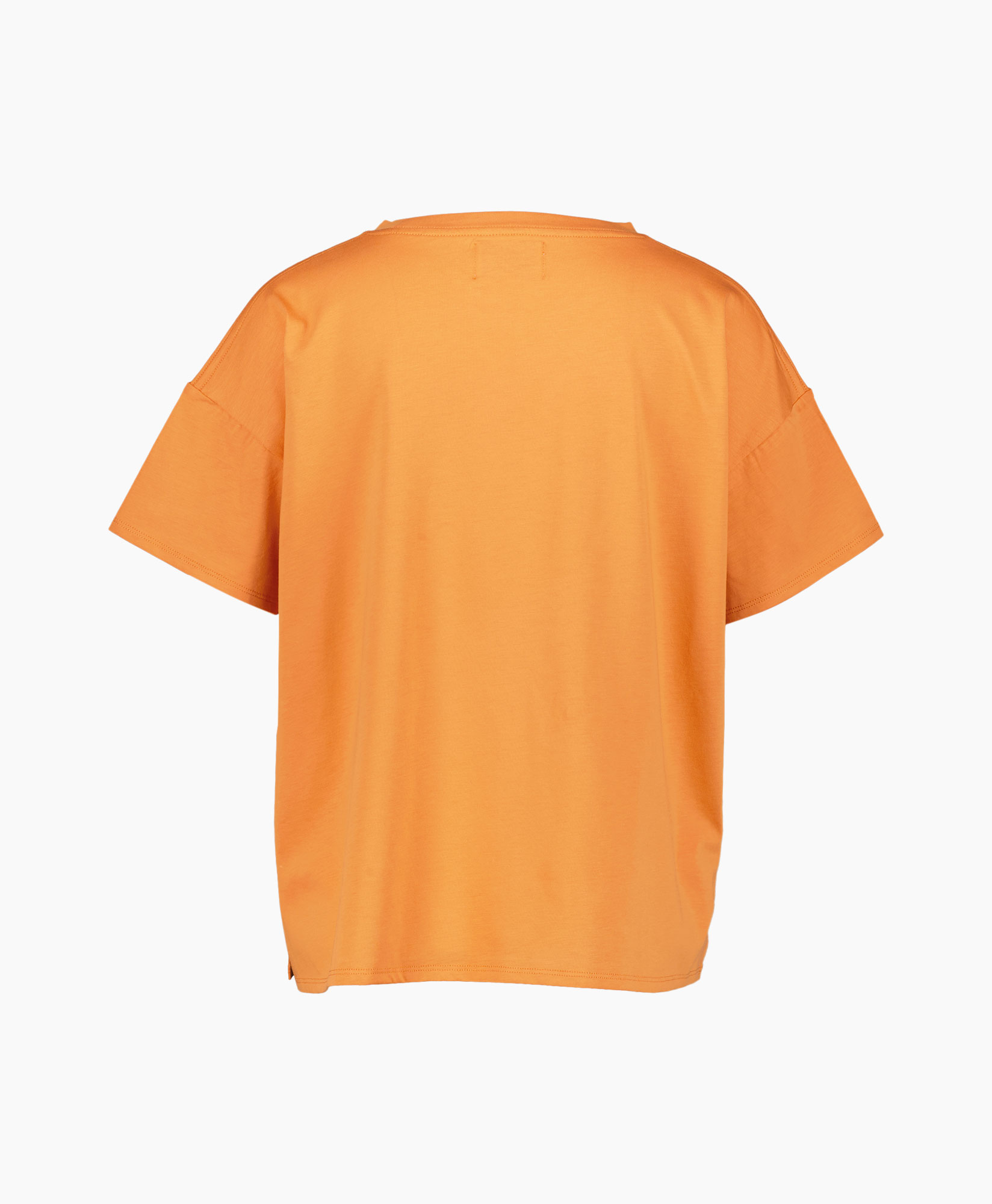 Loulou Studio T-shirt Korte Mouw Basiluzzo Oranje