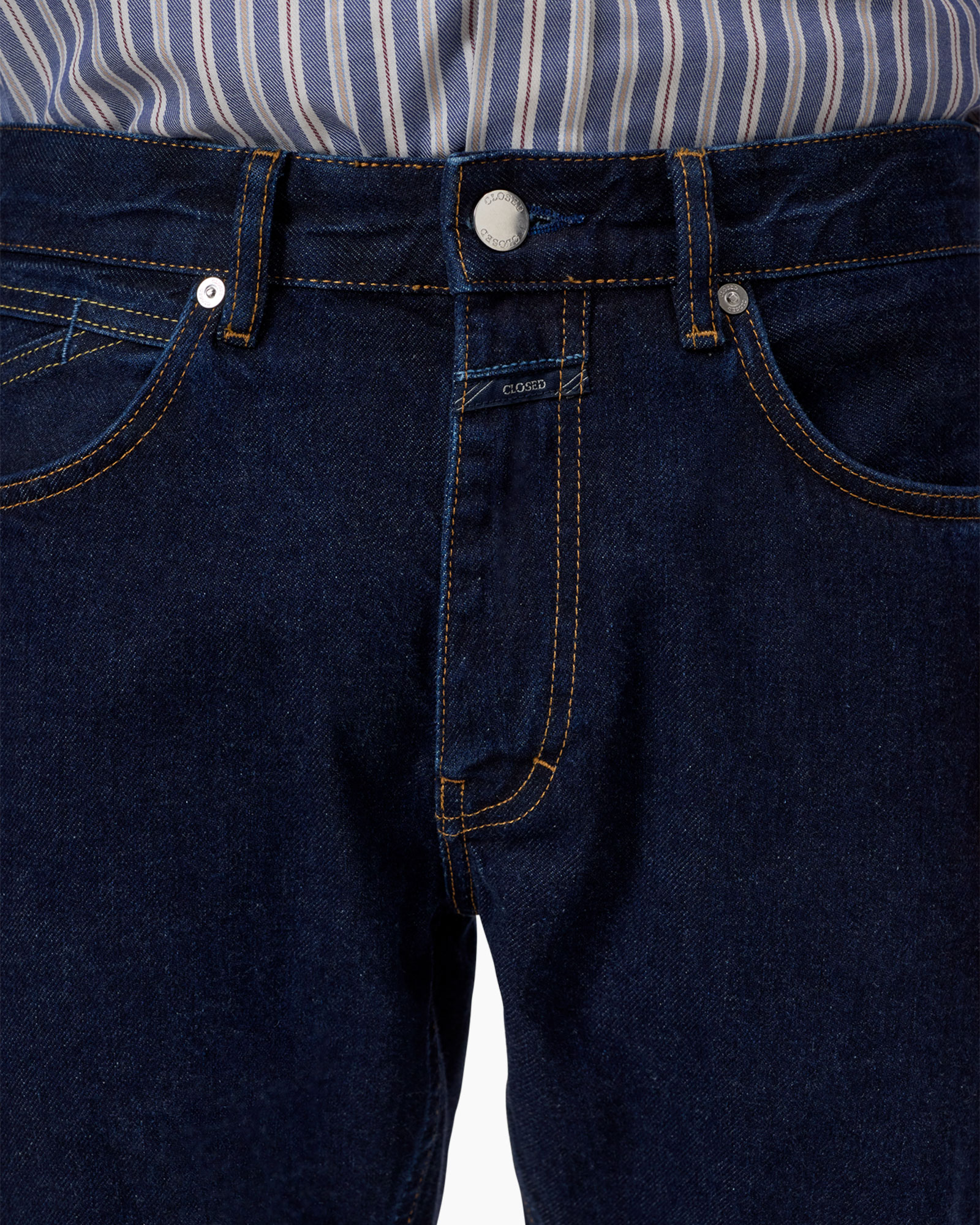 jeans, denim, tailleband, bouton, zip/soufflet