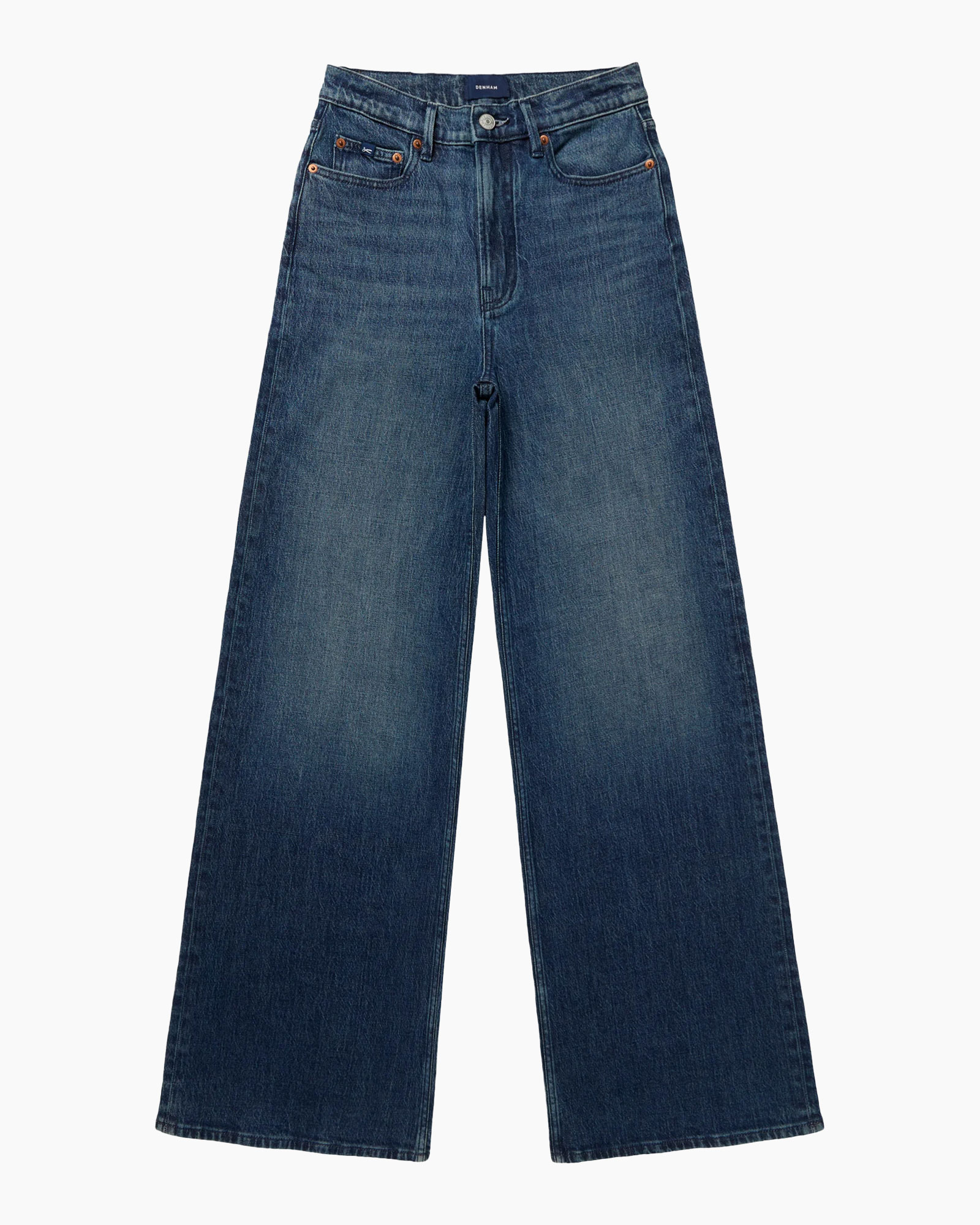 jeans, denim, wide-leg, blue, pants