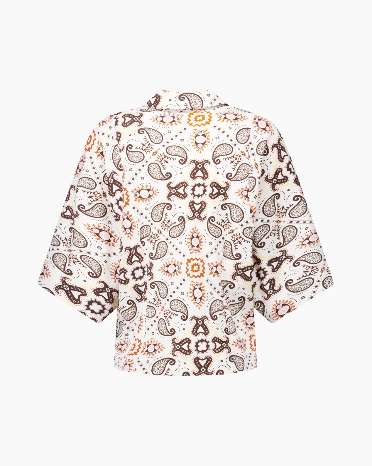 paisley, bandana, kimono, kortmouw, hemd